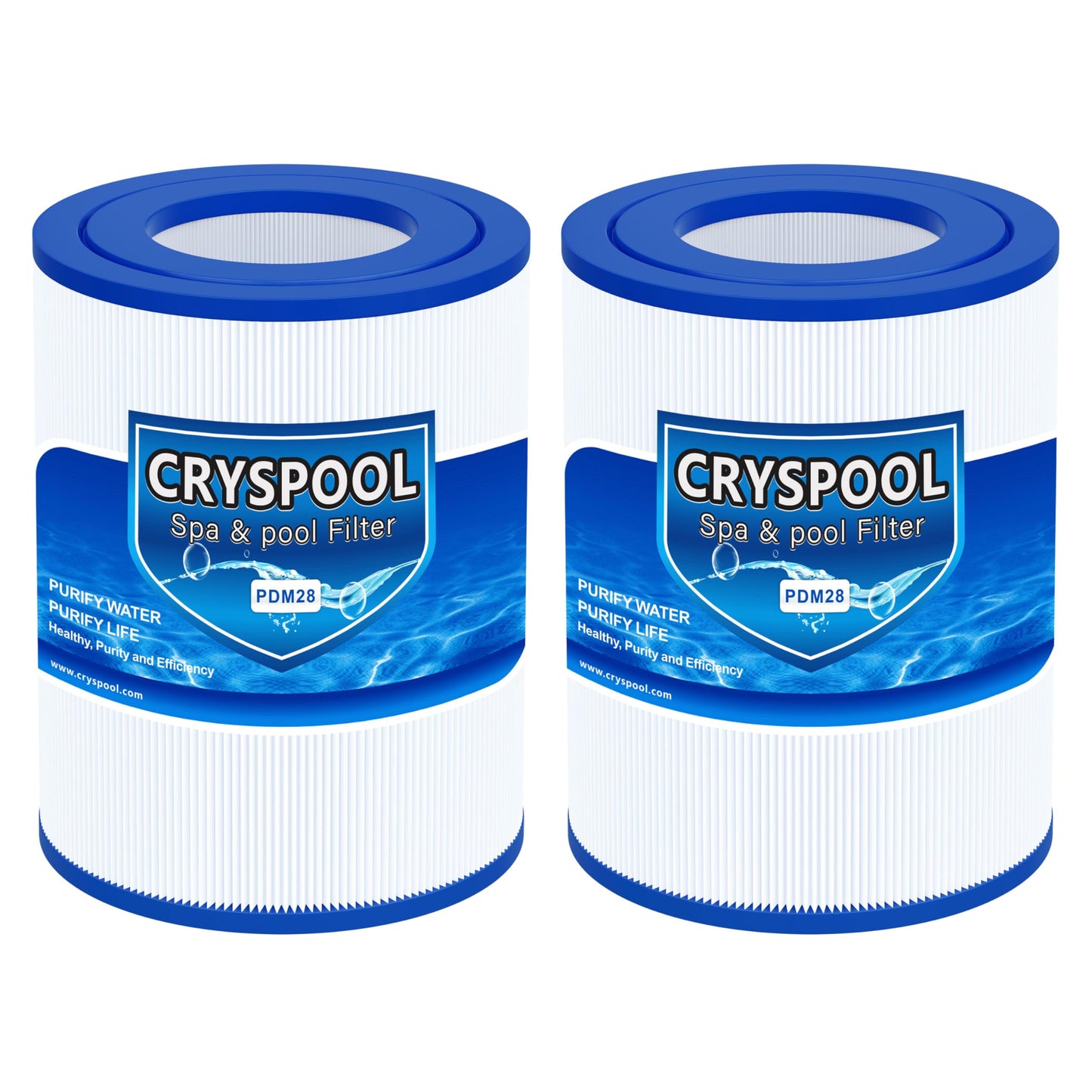 Cryspool PDM28 Filter Compatible with Spa Filter Aqua Crest PDM28 461273, Dream Maker, 28 Sq. Ft Spa Filter Cartridge, 2 Pack