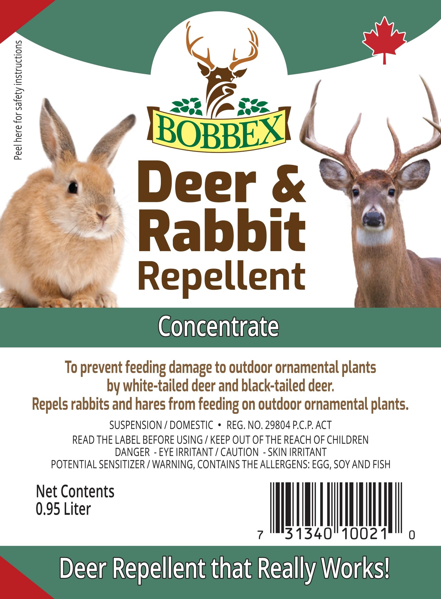 Bobbex Deer & Rabbit Repellent 0.95 Liter Concentrate