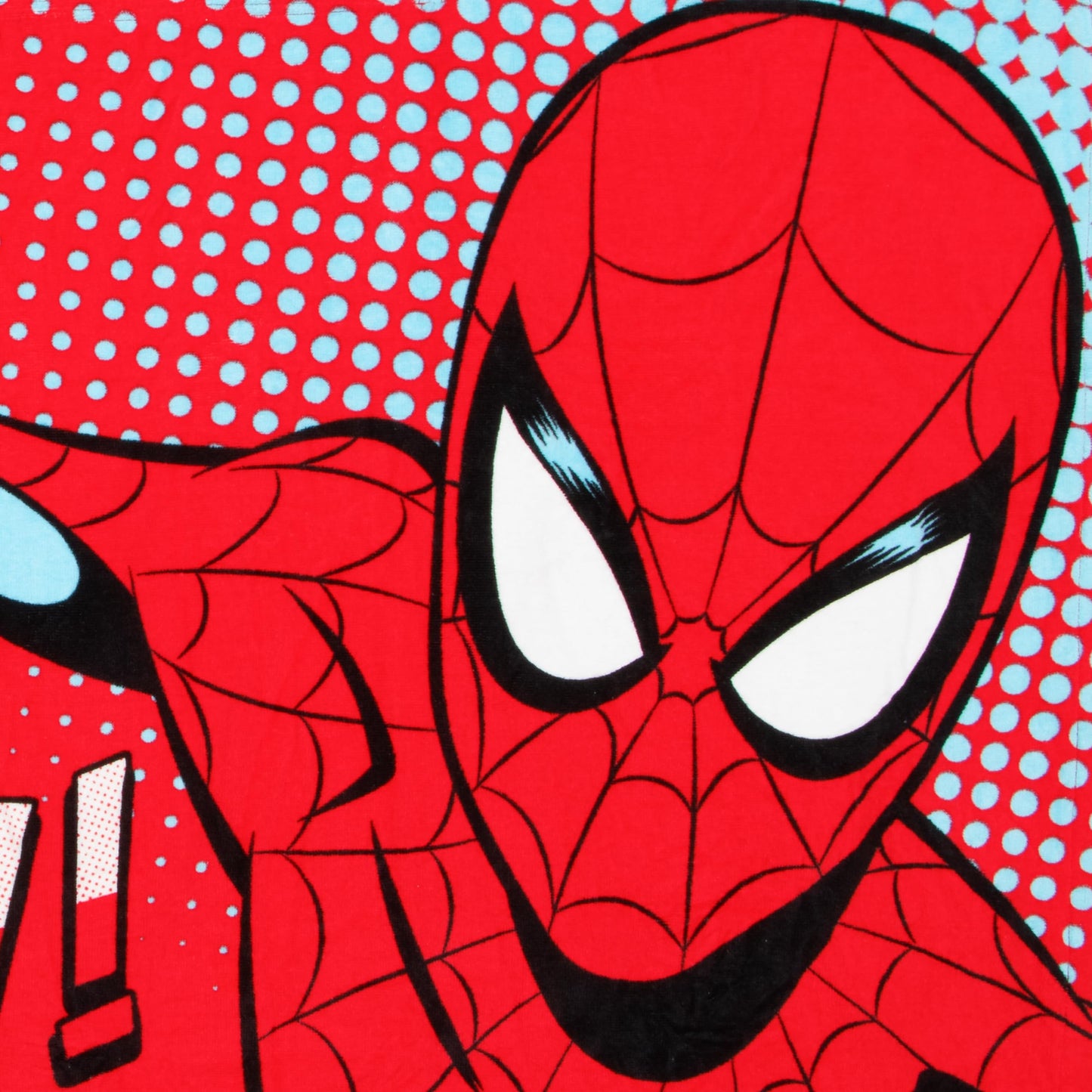 Marvel Spiderman Boys Beach Towel, Wearable Pool Swimming Towel, Wrap Hooded Towels for Kids, Kids Bath Towels, Red One Size