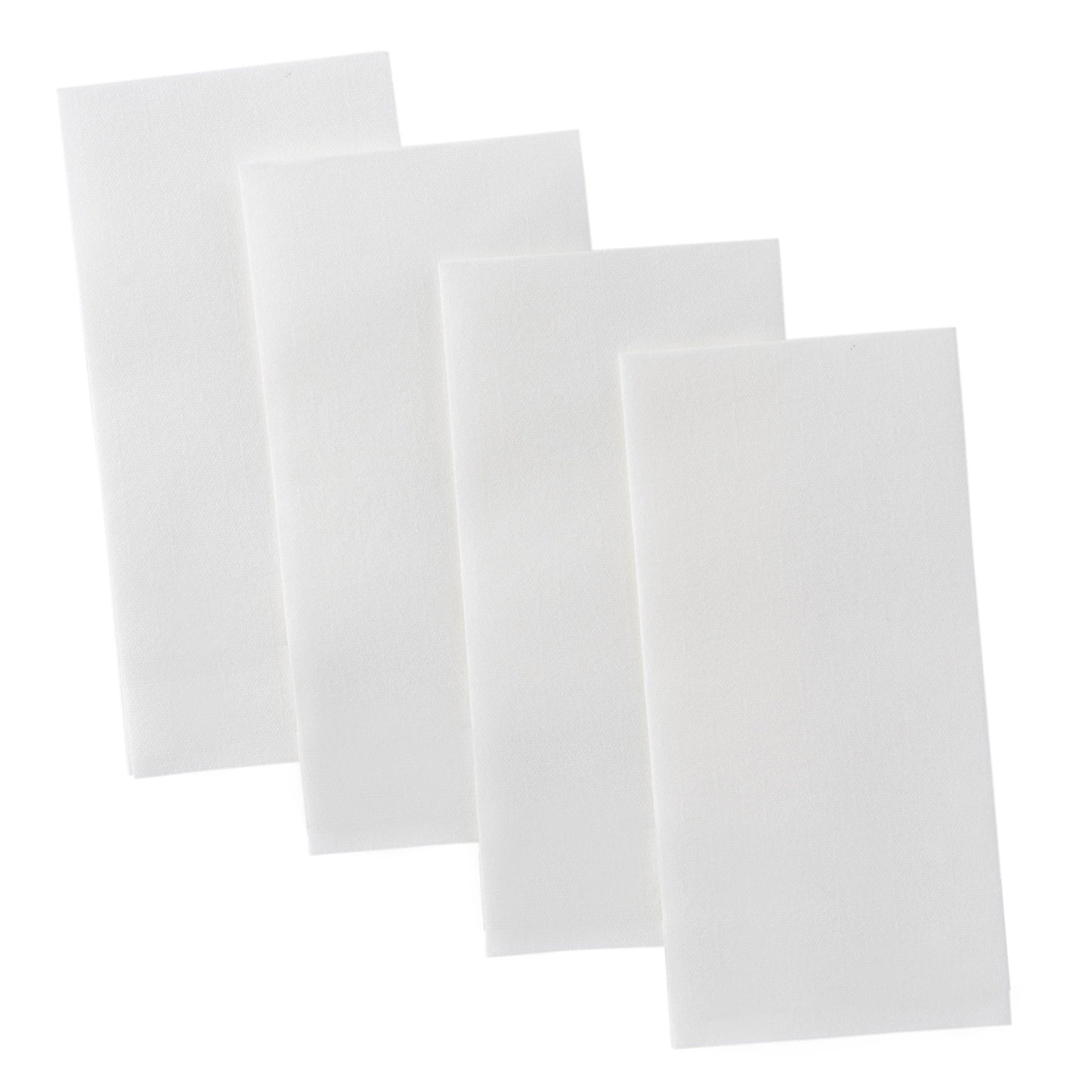 BloominGoods Disposable Bathroom Paper Napkins | 300-Pack 8" x 17" Single-Use Linen-Feel Guest Towels | Cloth-Like Hand Tissue Paper, White (Medium Size - Pack of 300)