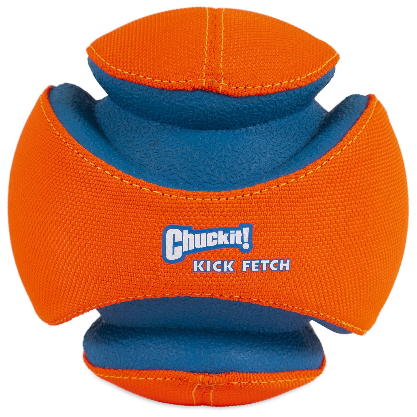 Chuckit! Kick Fetch Ball Dog Toy Interactive Play, Small Size, Orange/Blue