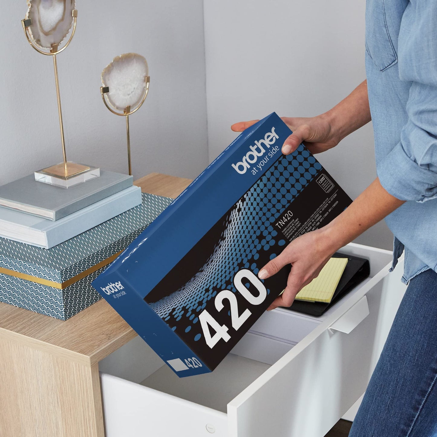 Brother original TN420 Standard Yield Black Toner Cartridge, original toner replacement cartridges, for Brother laser printers DCP-7060D, FAX-2840, HL-2230, HL-2240, MFC-7240, MFC-7360N and more