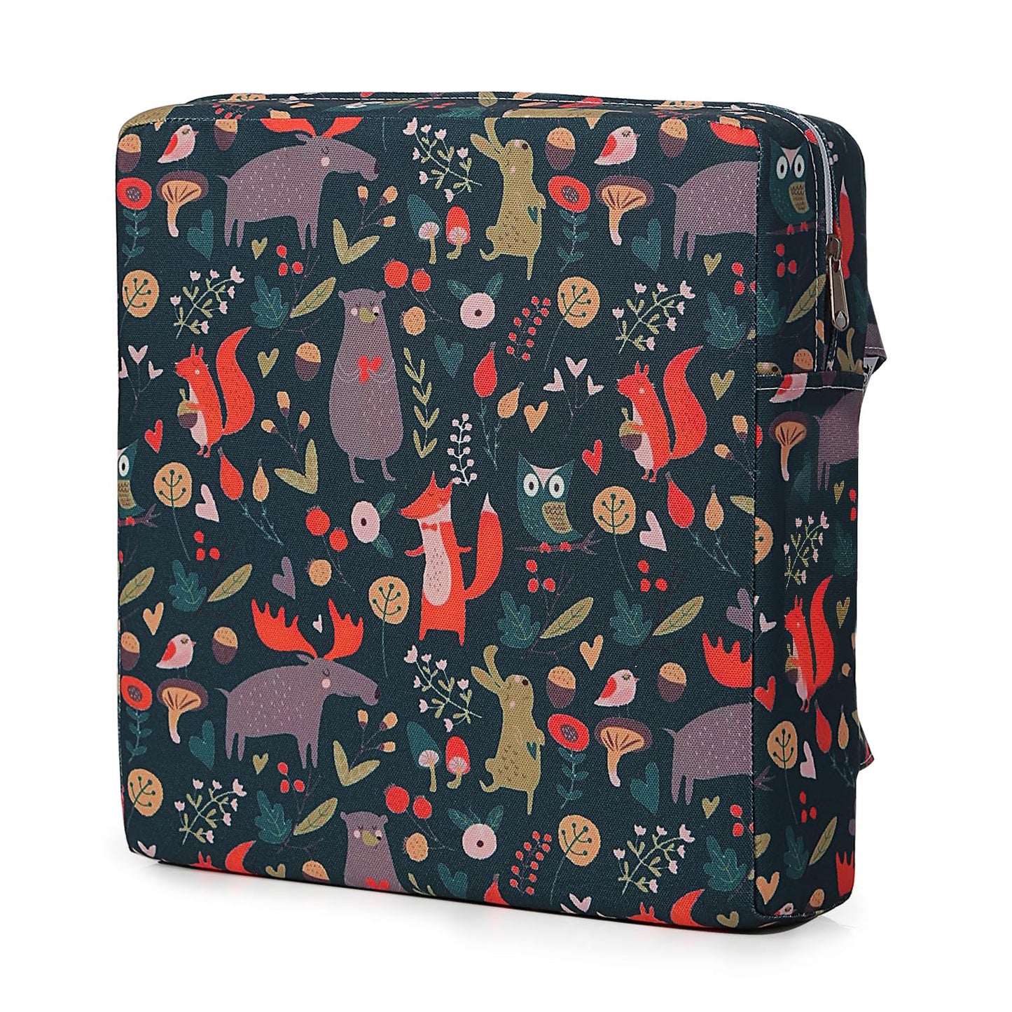 Zicac Portable High Chair Increasing Seat Cushion for Travel Dining Seat Pad for Toddler Kids Baby Infant Washable Thick Chair Seat Pads (Dark green)