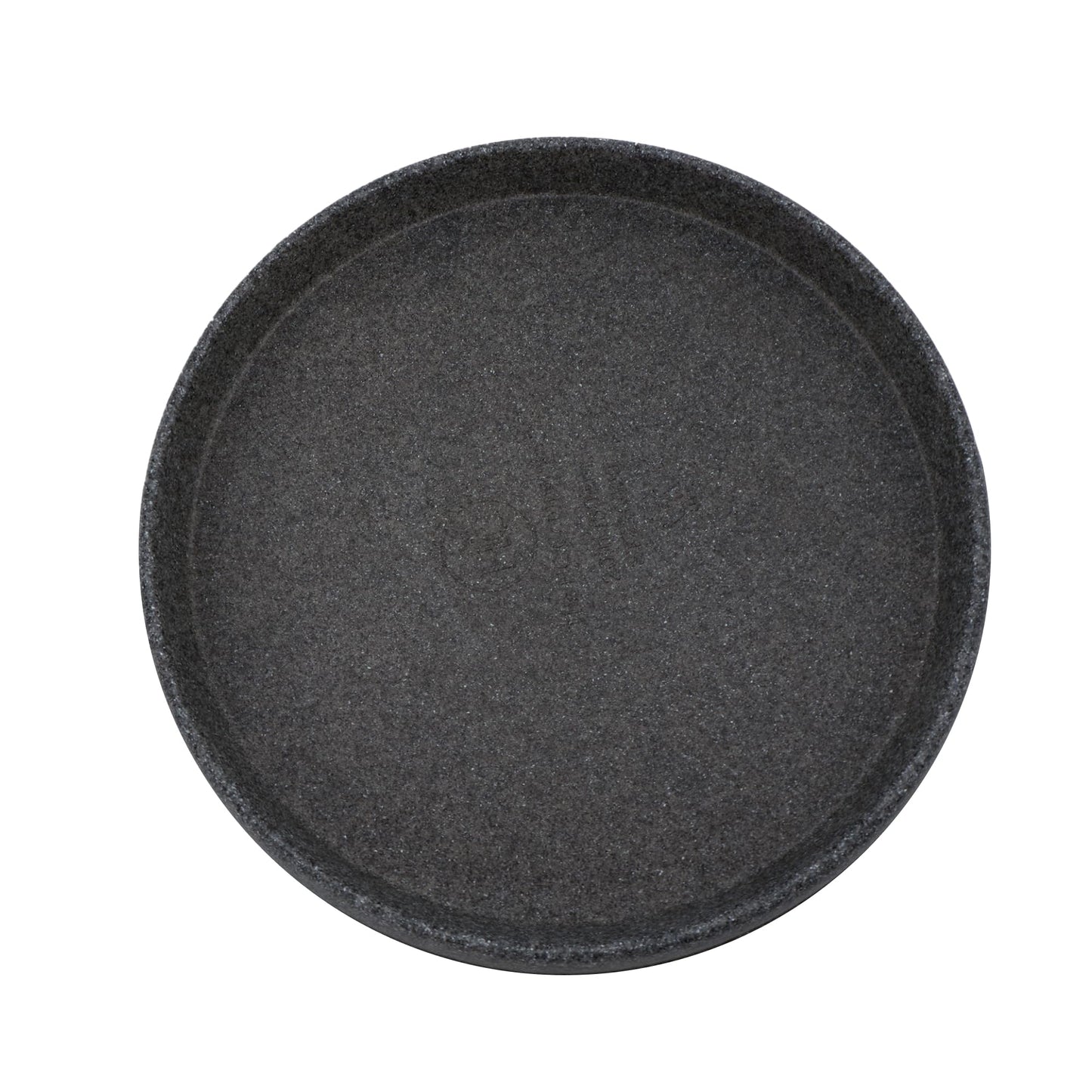 The HC Companies Terrazzo Flower Pot Saucers - Heavy-Duty Plastic Plant Saucer for Outdoors & Indoors - Plant Pot Trays for Water Drainage - Durable Round Plant Tray (18.5" Black Granite, Pack of 1)