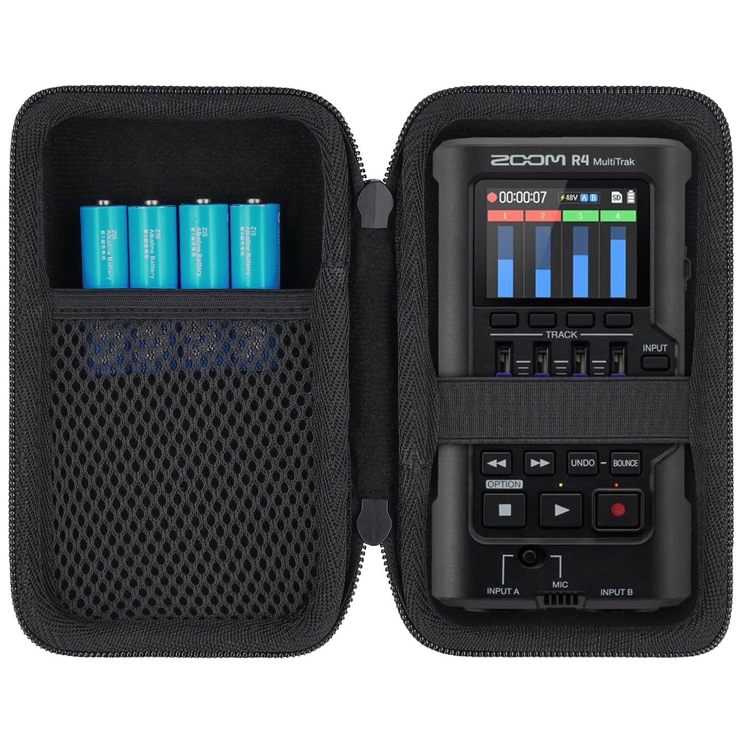 co2CREA Hard Case Compatible with Zoom R4 MultiTrak handheld 4-Track Recorder, Case Only