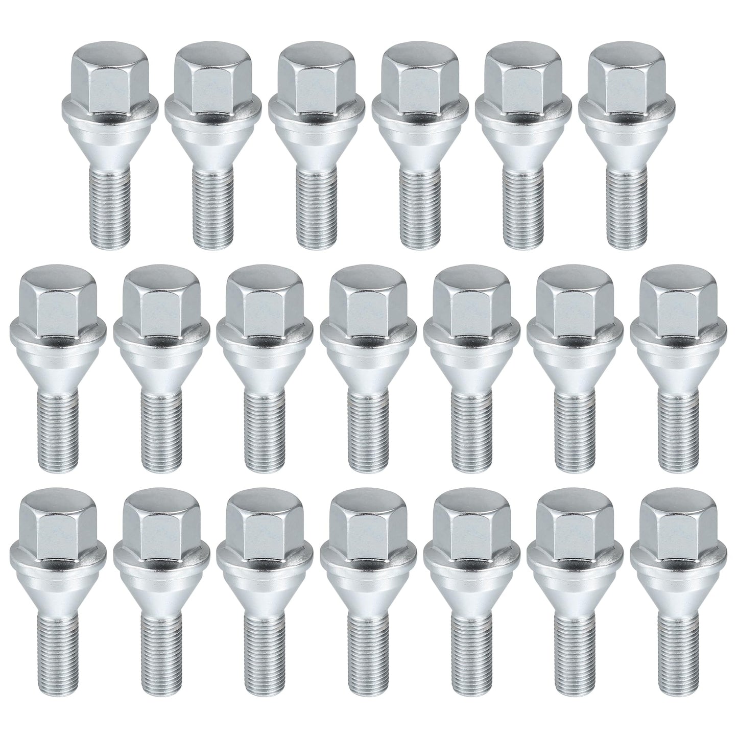 ACROPIX M12x1.25 Wheel Lug Bolts Nuts Hub Assembly Wheel Stud Fit for Jeep Cherokee 2014-2022 No.6509933AA/53182366/6511051AA - Pack of 20