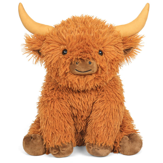 5lbs Highland Cow Weighted Stuffed Animals, Jumbo Highland Cow Plush Toy 16in, Adorable Weighted Cow Stuffed Animal Pillow Gift for Kids and Adults