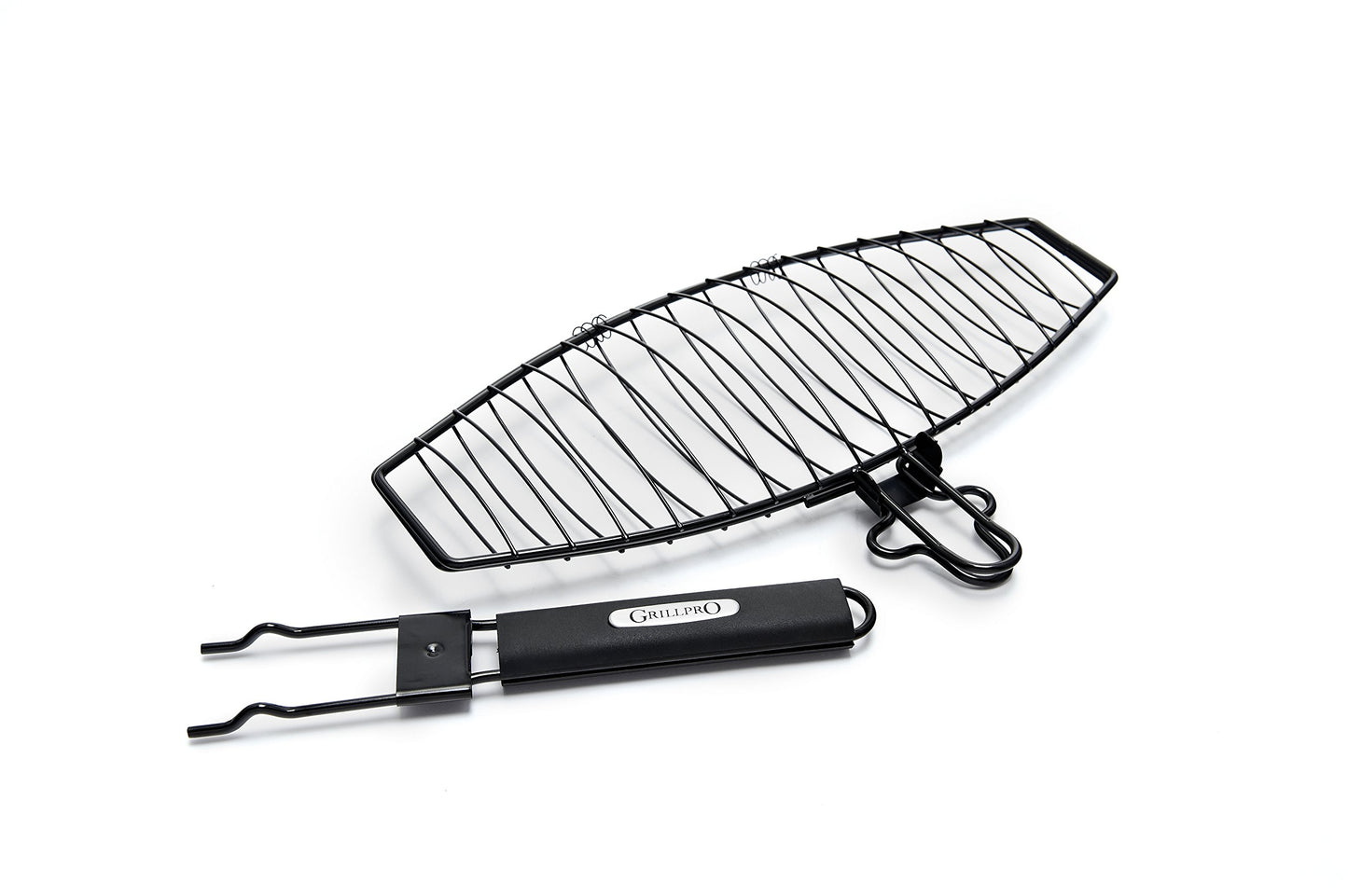 GrillPro 21015 Fish Basket with Detachable Handle