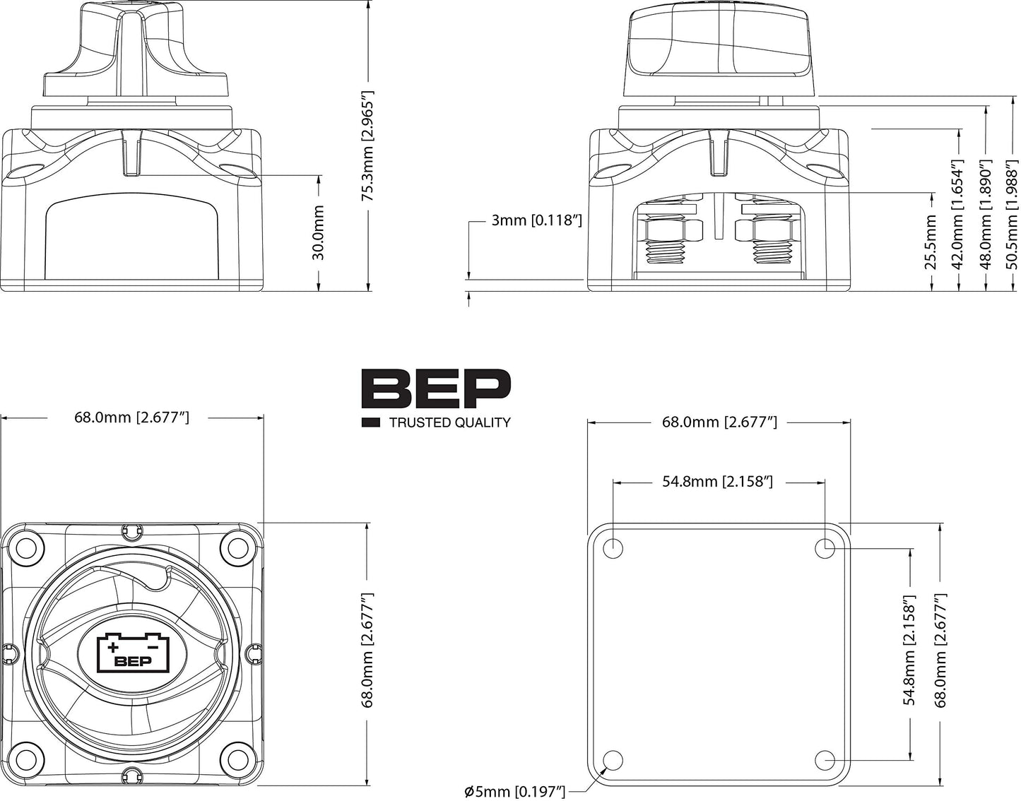 BEP 701 Battery Disconnect Switch
