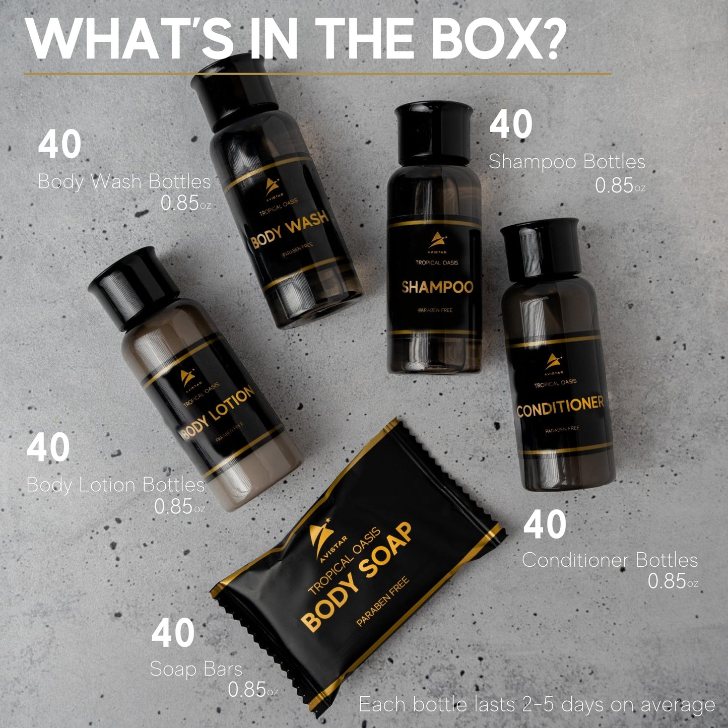 200 Piece Hotel Soap & Bulk Toiletries - Hotel Essentials for Guests - Hotel Shampoo & Conditioner Supplies for Guests, Hotel Toiletries Bulk Set, Hotel Soaps & Toiletries Bulk, Hotel Amenities Bulk