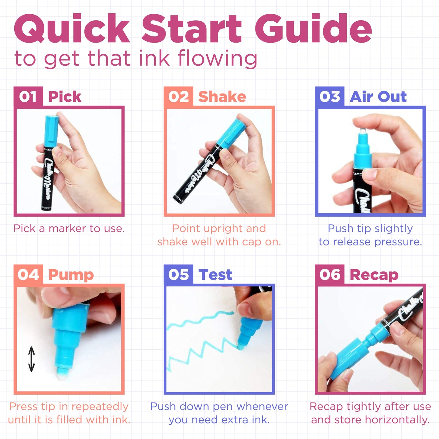 Chalkola Chalk Markers - Pack of 40 (Neon, Pastel & Metallic) Liquid Chalk Pens - For Chalkboard, Blackboard, Window, Labels, Bistro, Glass, Car, Board - Wet Wipe Erasable Ink - 6mm Reversible Tip