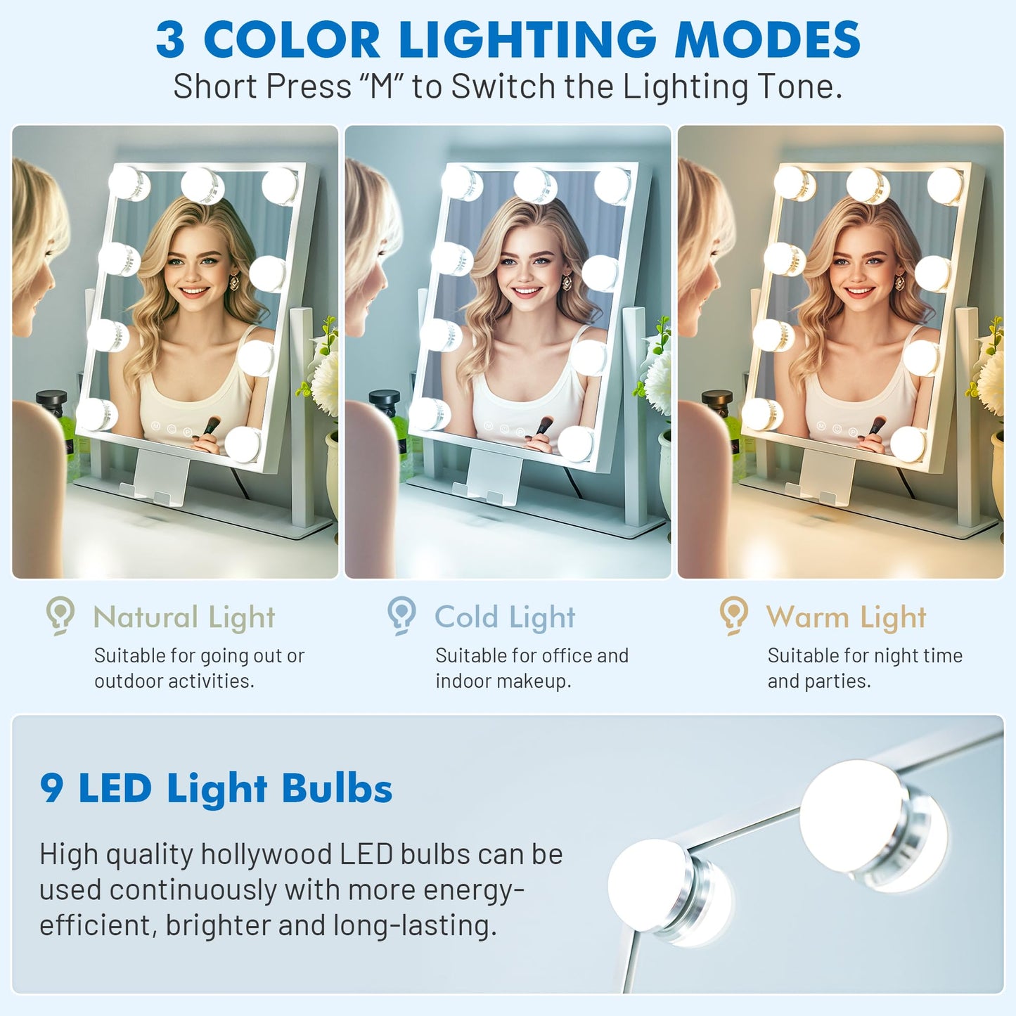 KOTTOVA Makeup Mirror - Modern Vanity Mirror