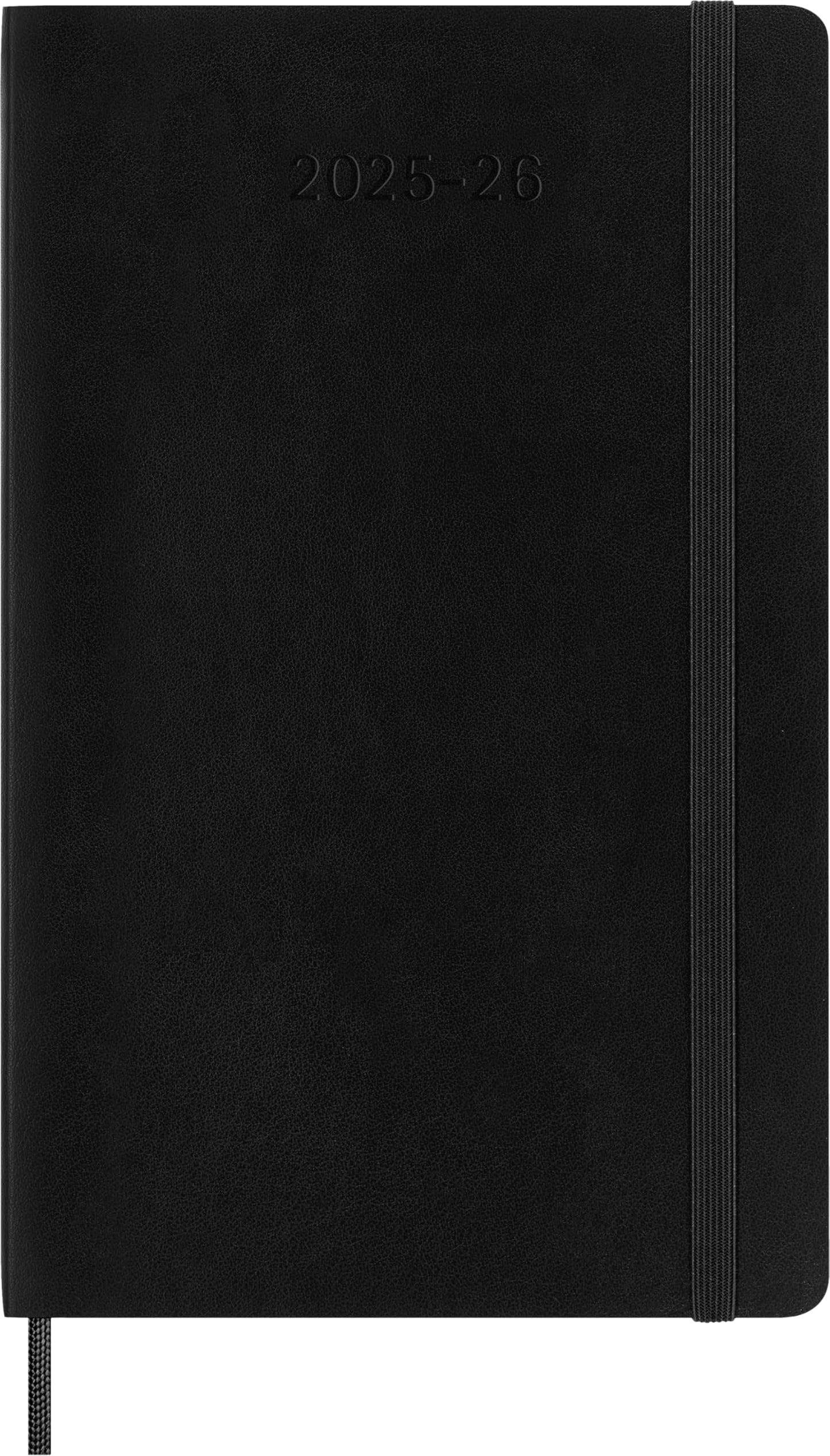 Moleskine Classic 18 Month 2025-2026 Daily Planner, Soft Cover, Large (5" x 8.25"), Black, 608 pages