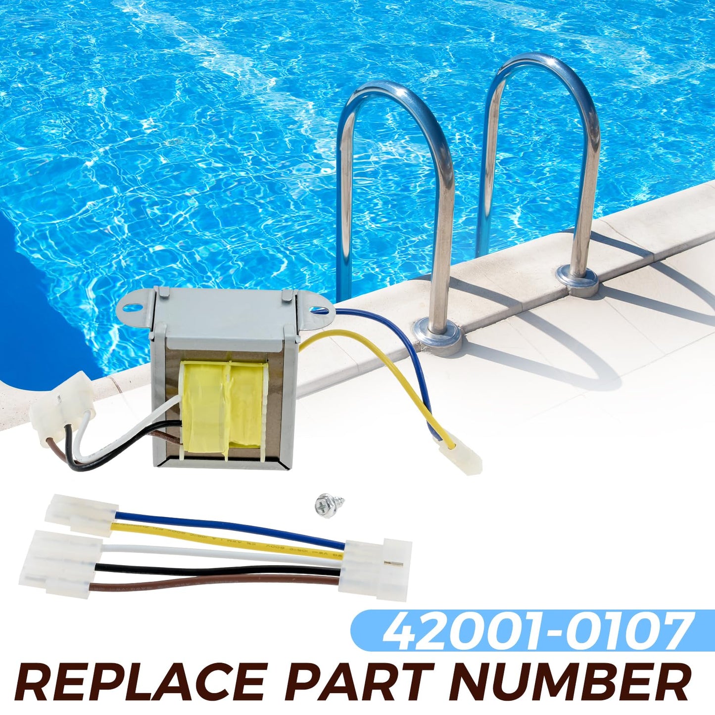 ETERMETA 42001-0107 120-240V Dual Voltage Transformer Kit Compatible with Pen-tair Master-Temp or Sta-rite Pool and Spa Heater Electrical Systems 42001-0107S