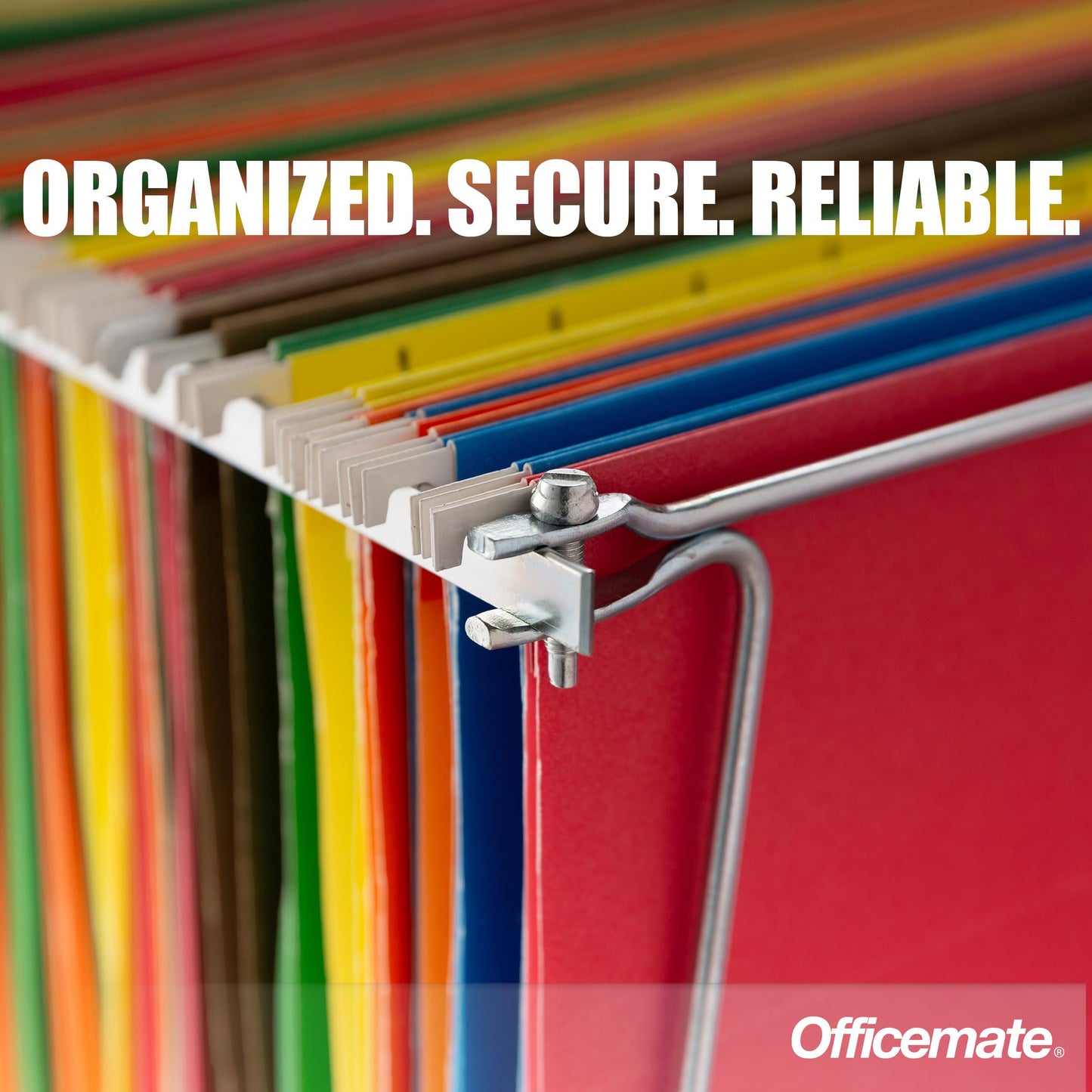 Officemate Hanging File Frame, 24" - 27", Letter Size, Steel, 4 Sets (91965)