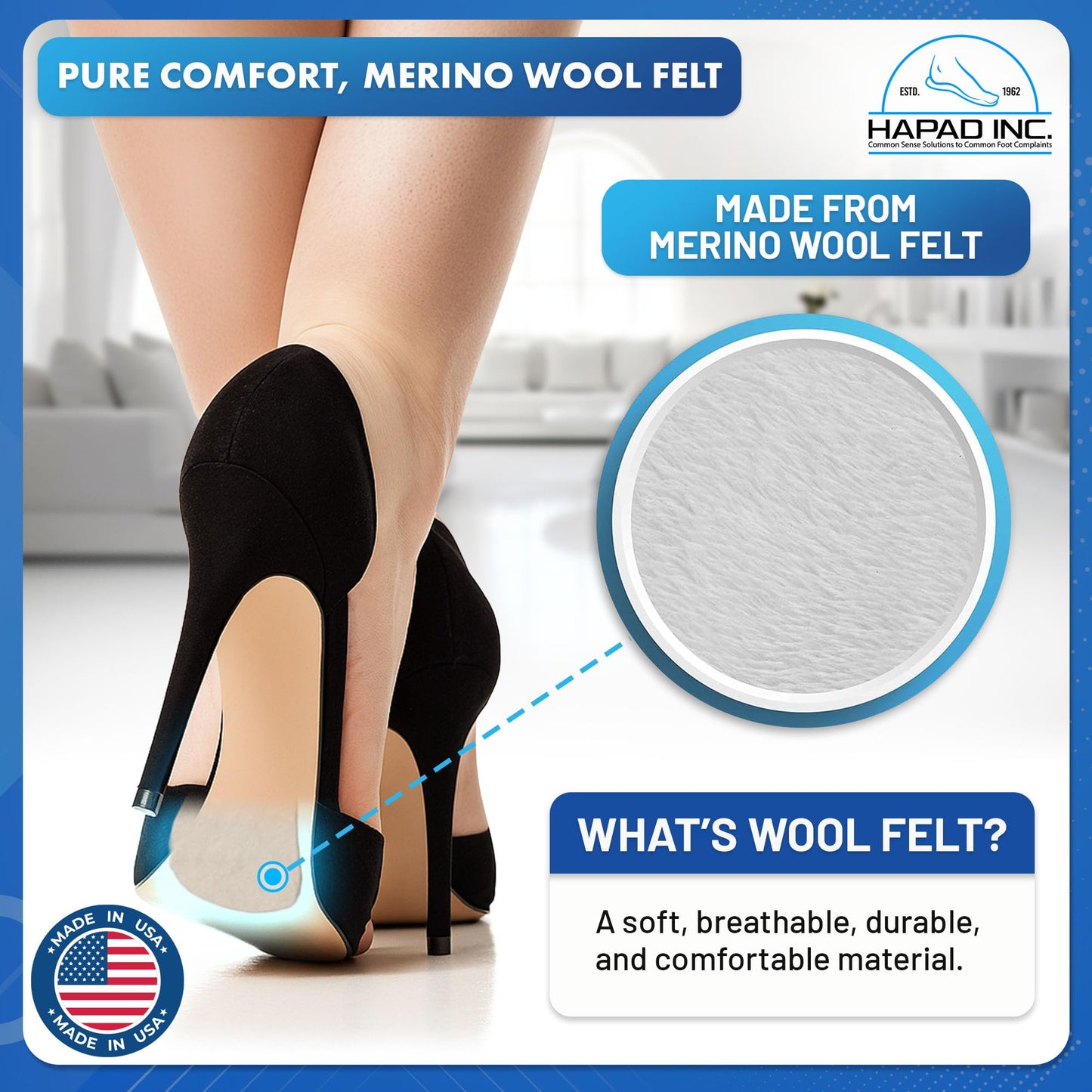 Metatarsal Felt Foot Pad Skived Cut - 6 Pairs - 1/4" Thick, MARS Wellness, B01K8QCYFY, taban100,46.39,25,25,14.25,6.99,21.24,8.50,5.95,35.68,46.39 DR JK- Ball of Foot Cushions Metatarsal and Mortons Neuroma Pads Two Pairs of Forefoot Pads Ball of Foot Pad