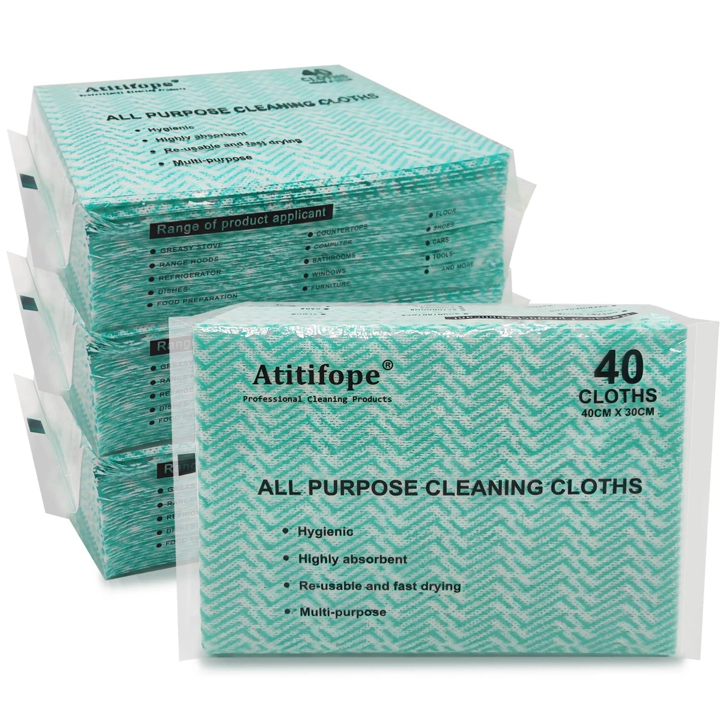 Atitifope Disposable Cloths for Cleaning 160Count Nonstick Wiping Rags Reusable Cleaning Towels Dish Cloths