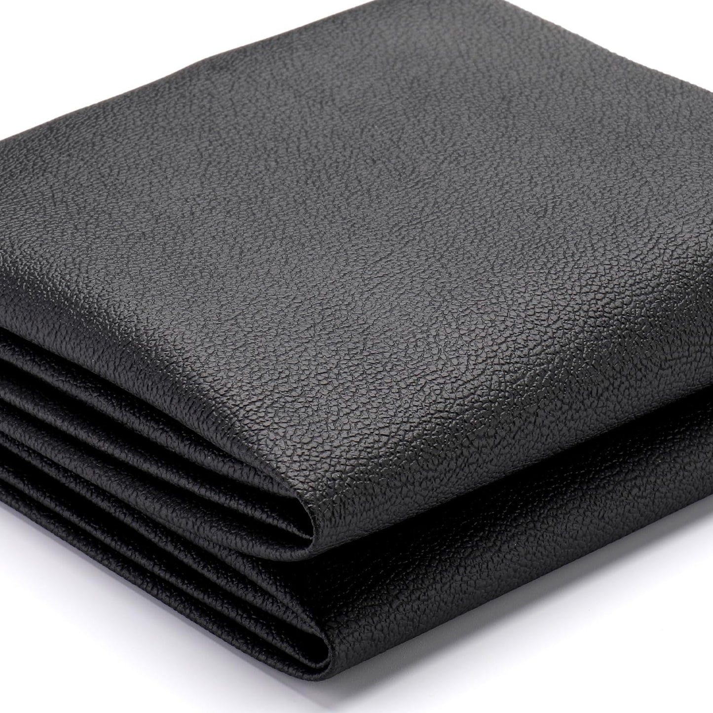 K-Musculo Vinyl Fabric, Marine Faux Leather Upholstery, For Upholstery Crafts, Diy Sewings, Sofa, Handbag, Earrings, Hair Bows Decorations (Black 54 * 72inch)