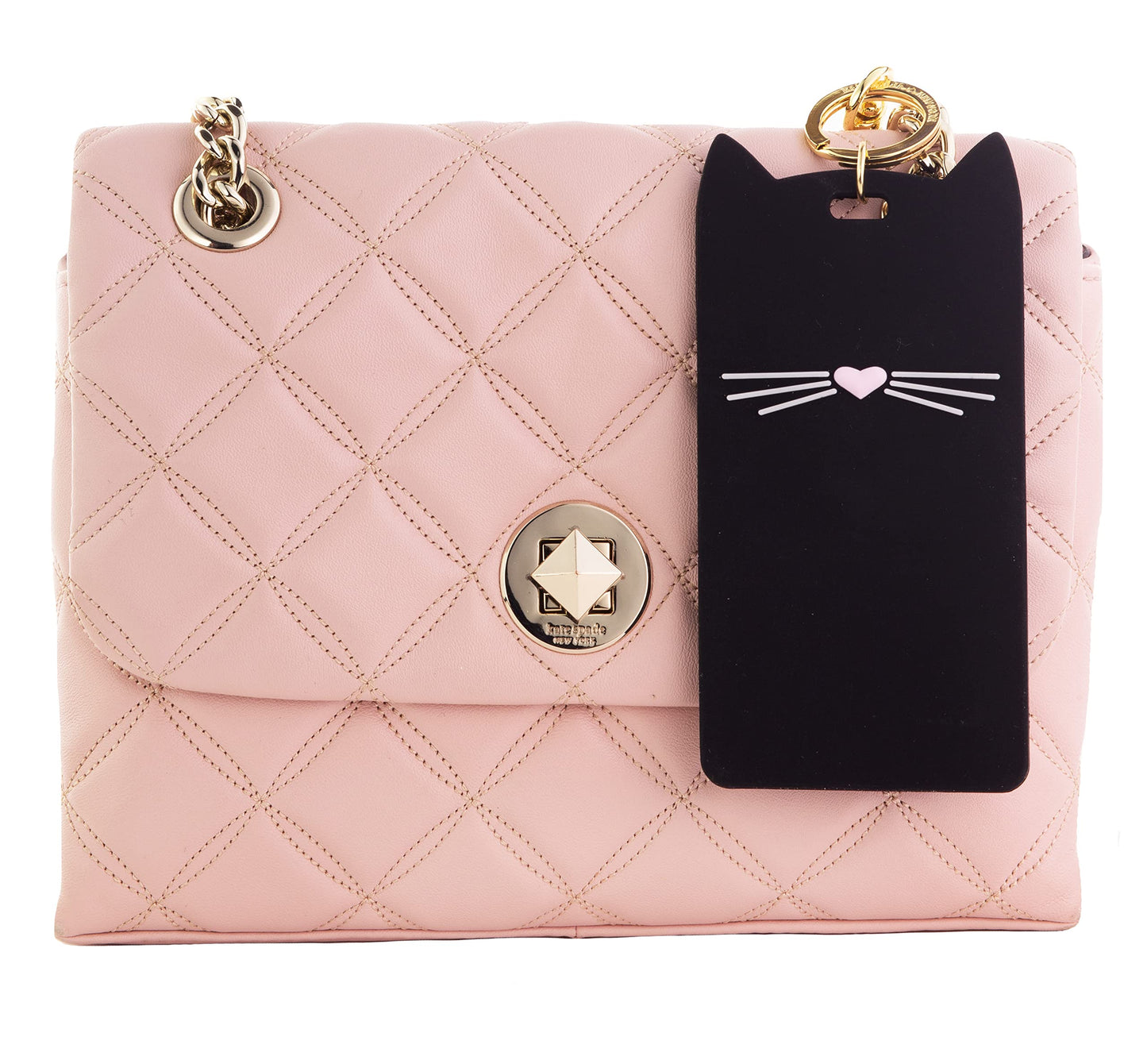 Kate Spade New York Black Cat Collection Travel Gear Featuring Id Clip, Umbrella, and Luggage Tag (ID Clip)