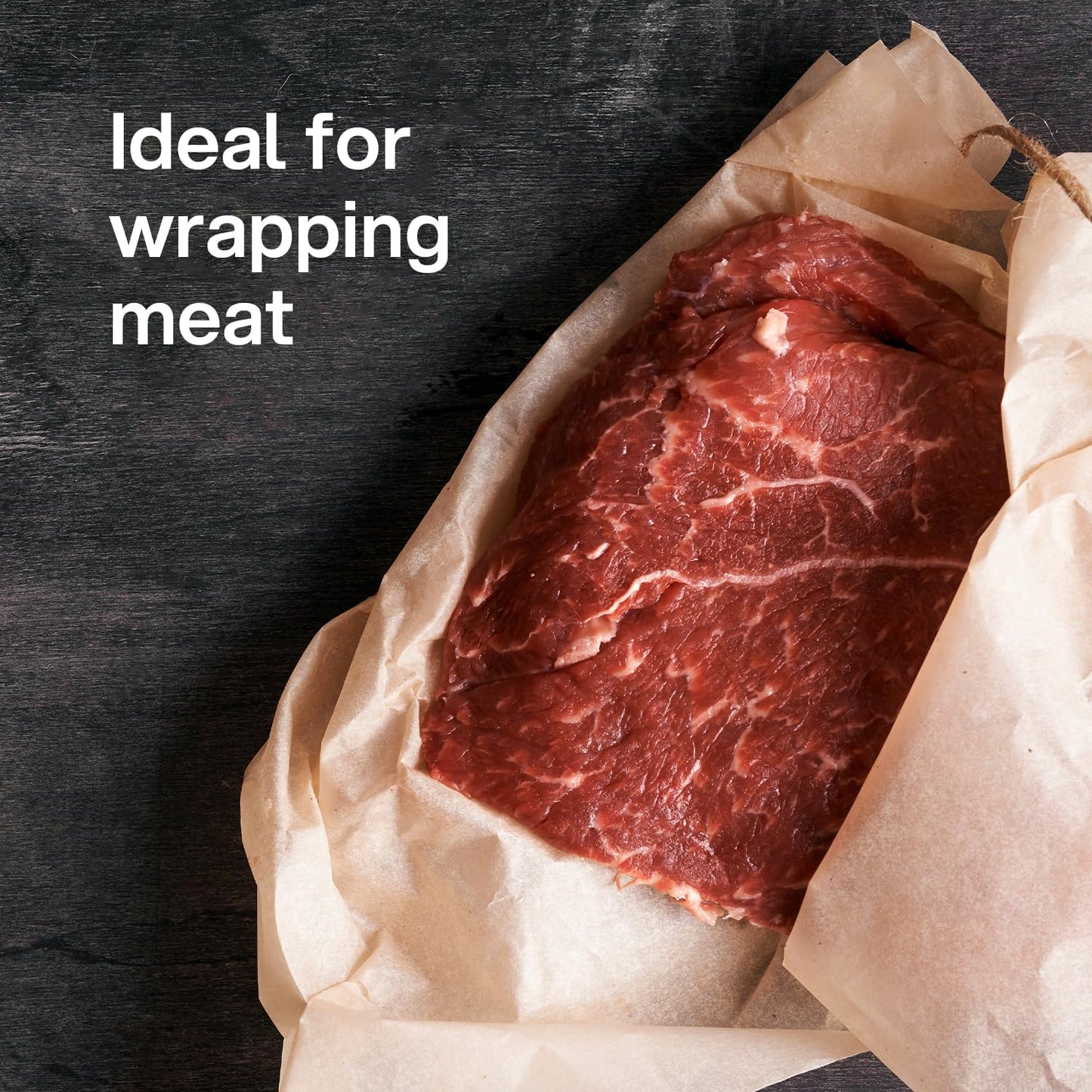 Butcher Paper Dispenser with Cutter - Large Holder for Gift Wrapping Craft Freezer Sublimation Paper Roll - Wall Mount or Tabletop - Steel Non-Slip Cutter with Serrated Blade (24-Inch)