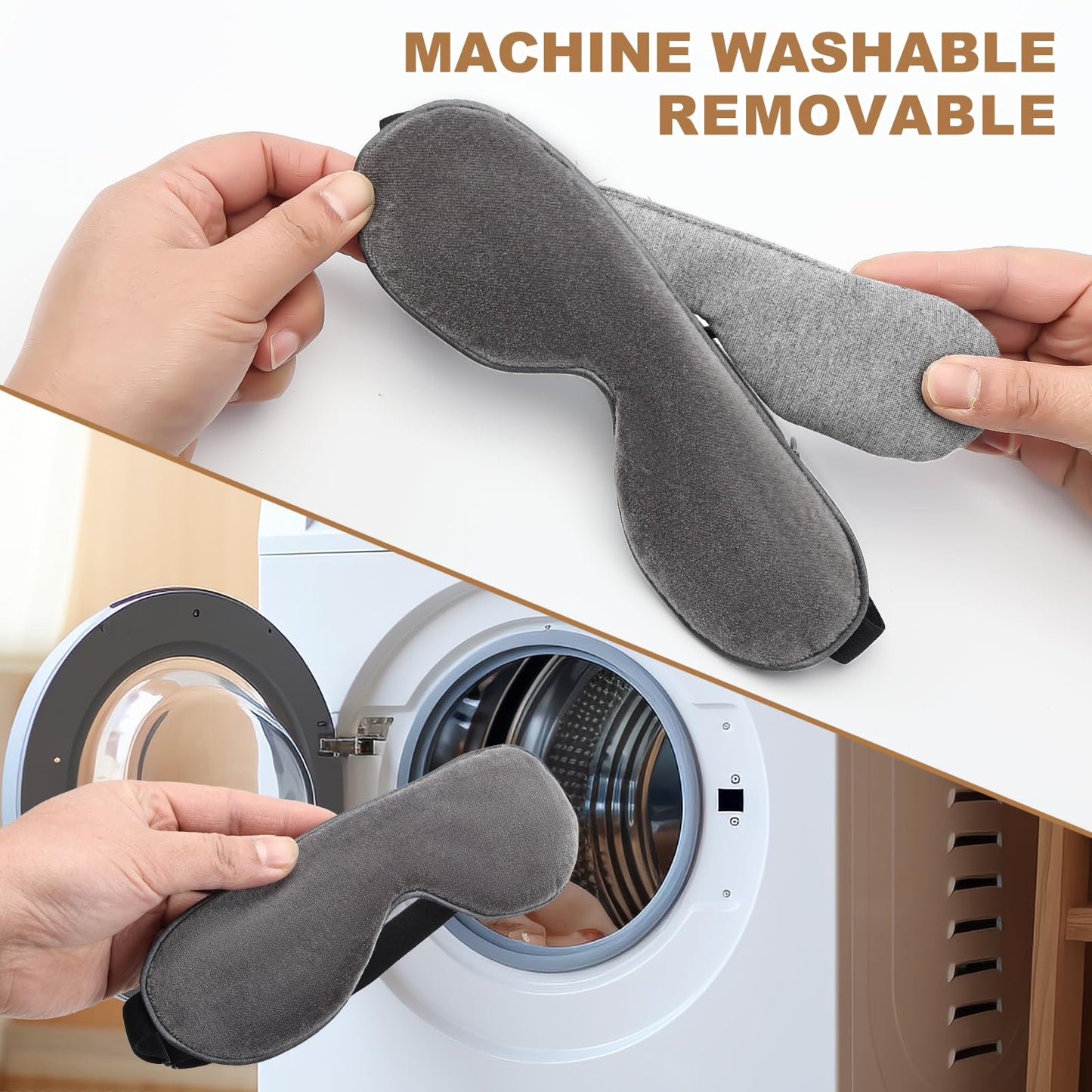 Aroma Season Heated Eye Mask for Dry Eyes, USB Heated Eye Mask with Temperature and Timer Control, Warm Eye Compress to unclog glands, Relieve Dry Eye Syndrome, Styes, MGD and Blepharitis (Dark Gray)