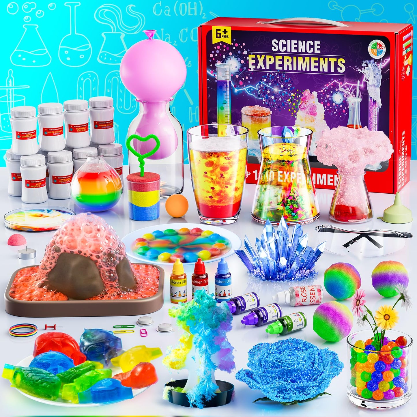 110 Lab Experiments Science Kits for Kids - STEM Projects Educational Scientific Toys for Kids 6 7 8 9 10 12 Years Old, Christmas Birthday Gifts for Boys and Girls, Learning & Education