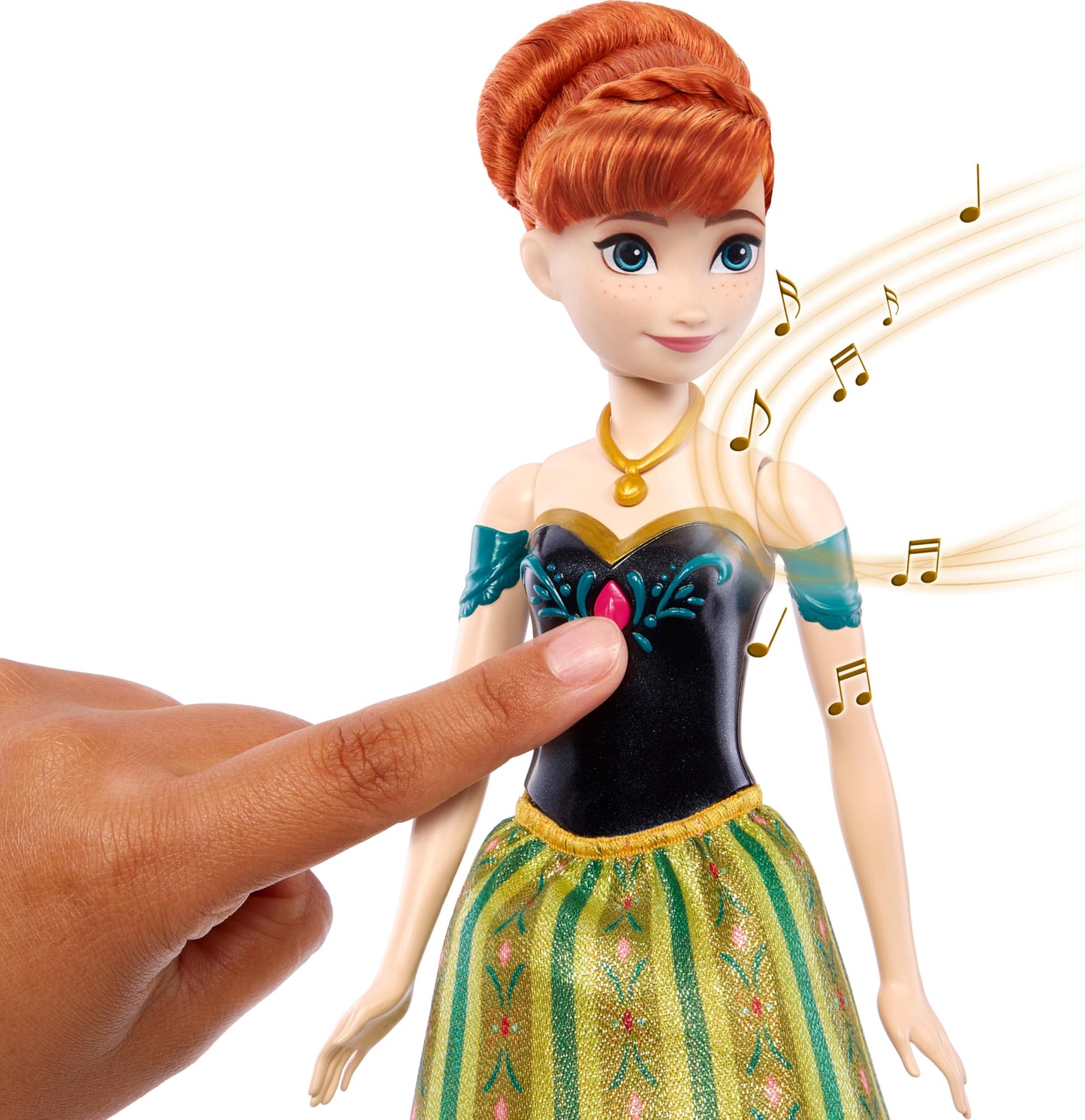 Mattel Disney Frozen Toys, Singing Anna Doll in Signature Clothing, Sings “for The First Time in Forever” from The Disney Movie Frozen, Toys for Kids