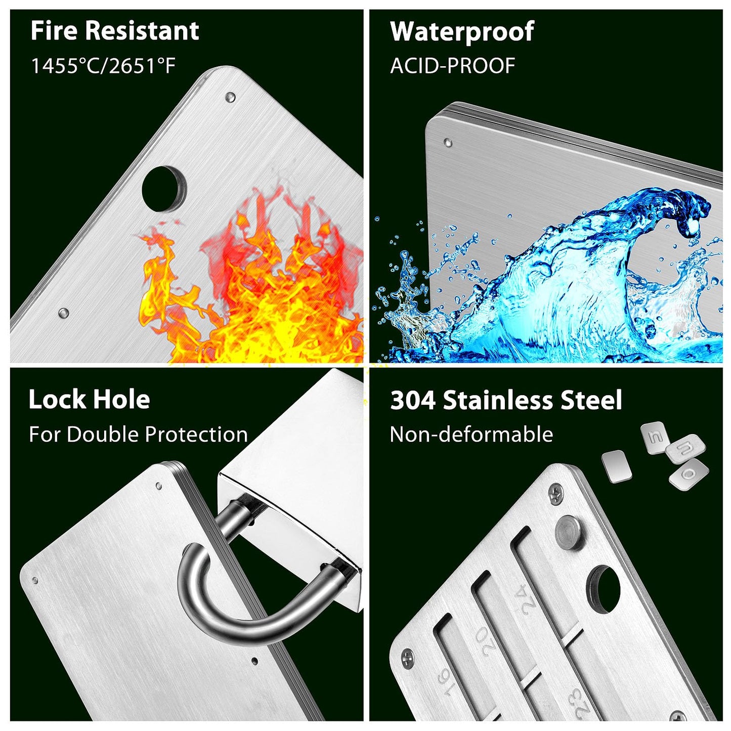Codesteel Crypto Seed Phrase Storage, Stainless Steel Bitcoin Seed Plates Seed Phrase Backup Cold Storage, Supports up to 24 Words