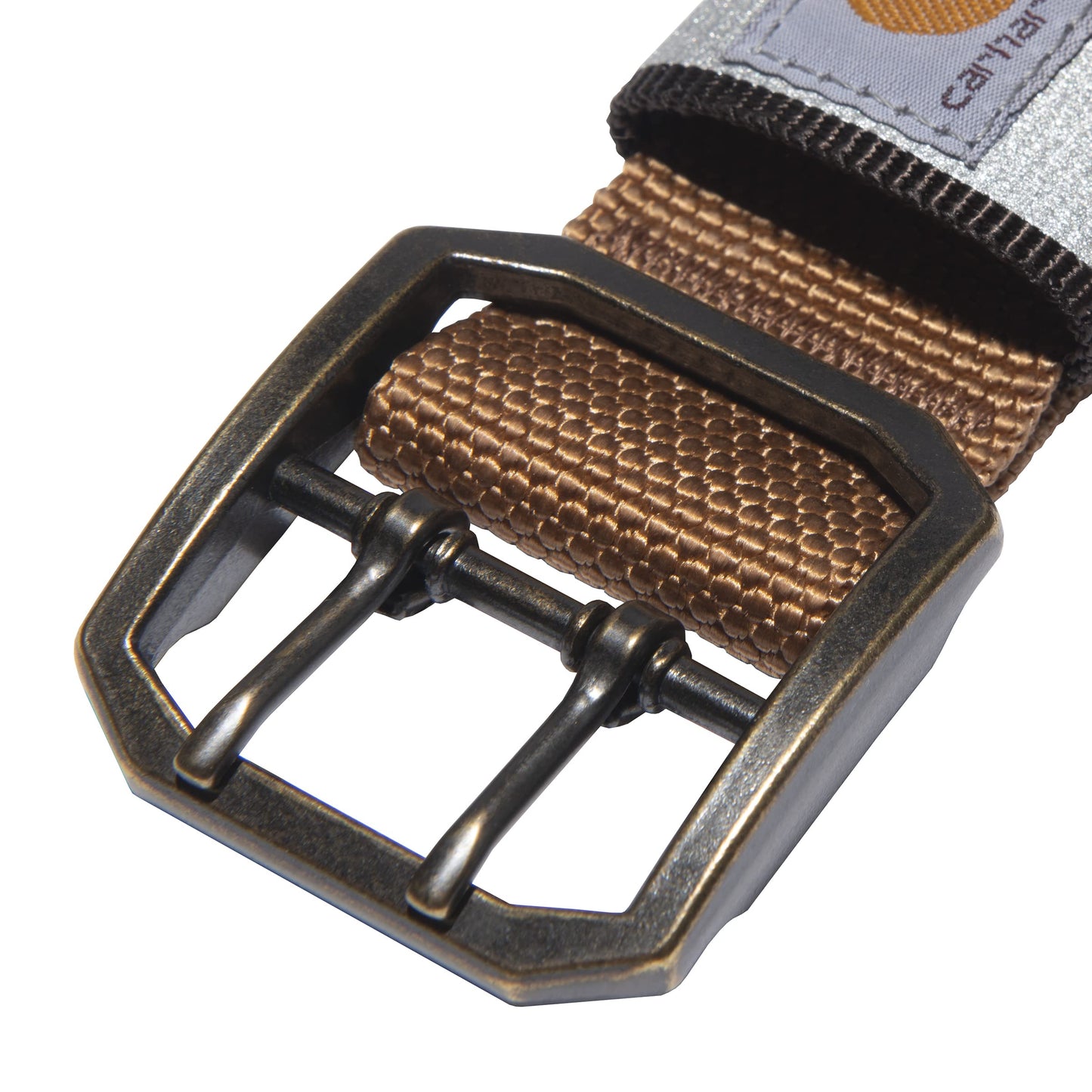 Carhartt Pet Fully Adjustable Wide Webbing Collar for Dogs, Heavy Duty Nylon for Walking & Training, Carhartt Brown, Large