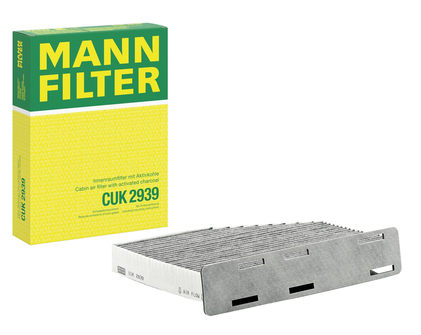 MANN-FILTER CUK 2939 Cabin Air Filter with Activated Carbon
