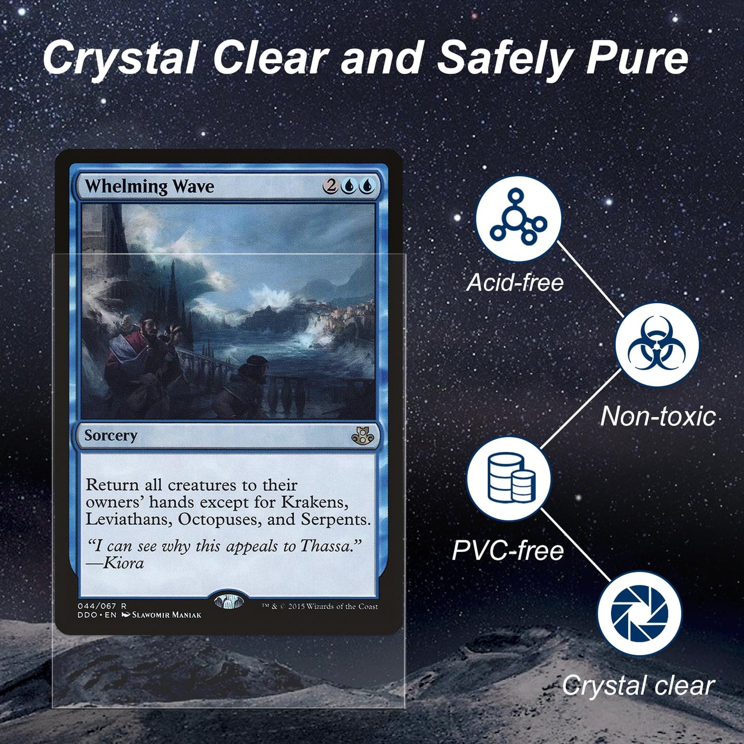 5000 Pack Card Sleeves, Perfect Fit Inner Sleeves Ideal for Double-Sleeving, Trading Card Sleeve Compatible with MTG, TCG, Gaming Cards