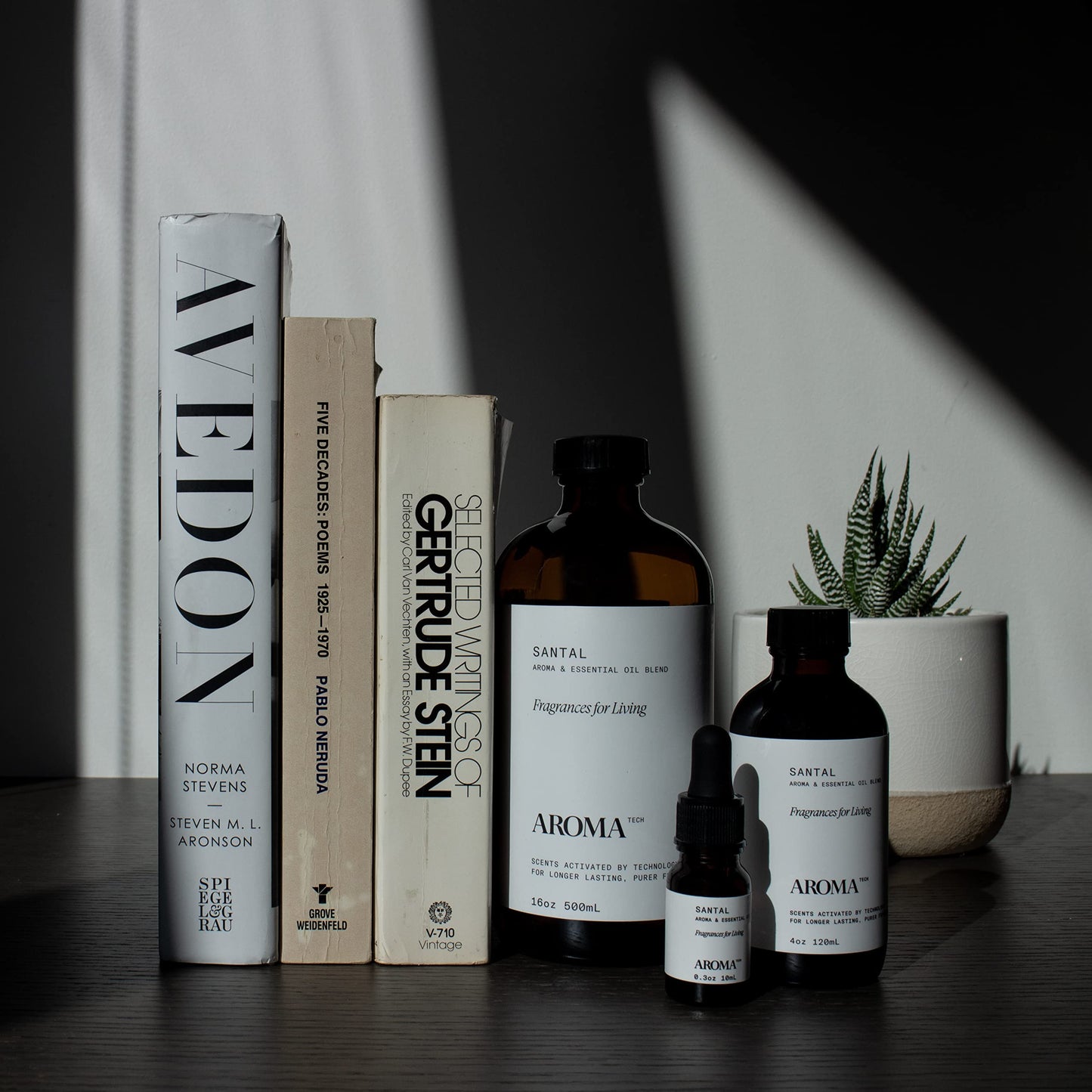 AromaTech Santal Premium Aroma Oil – Inviting & Versatile Home Fragrance with Notes of Sandalwood, Leathery Papyrus & Cardamom for Scent Diffusers, Cold-Air and UltraSonic Scent Machines – 120 mL