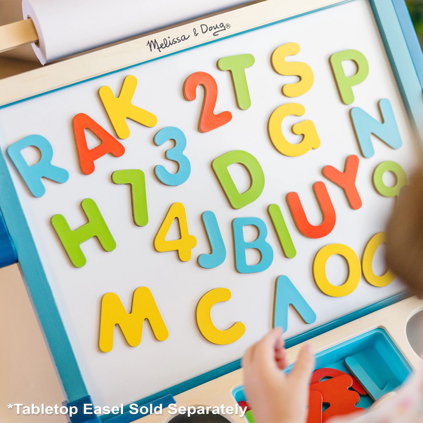 Melissa & Doug Deluxe Magnetic Letters and Numbers Set with 89 Wooden MagnetsAlphabet Letter Magnets, Number Learning Toys for Preschoolers and Kids Ages 3+