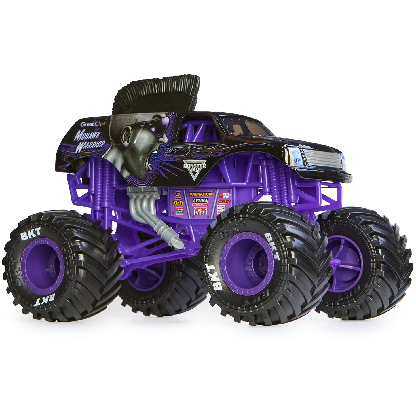 Monster Jam, Official Mohawk Warrior Monster Truck, Collector Die-Cast Vehicle, 1:24 Scale, Kids Toys for Boys Ages 3 and up