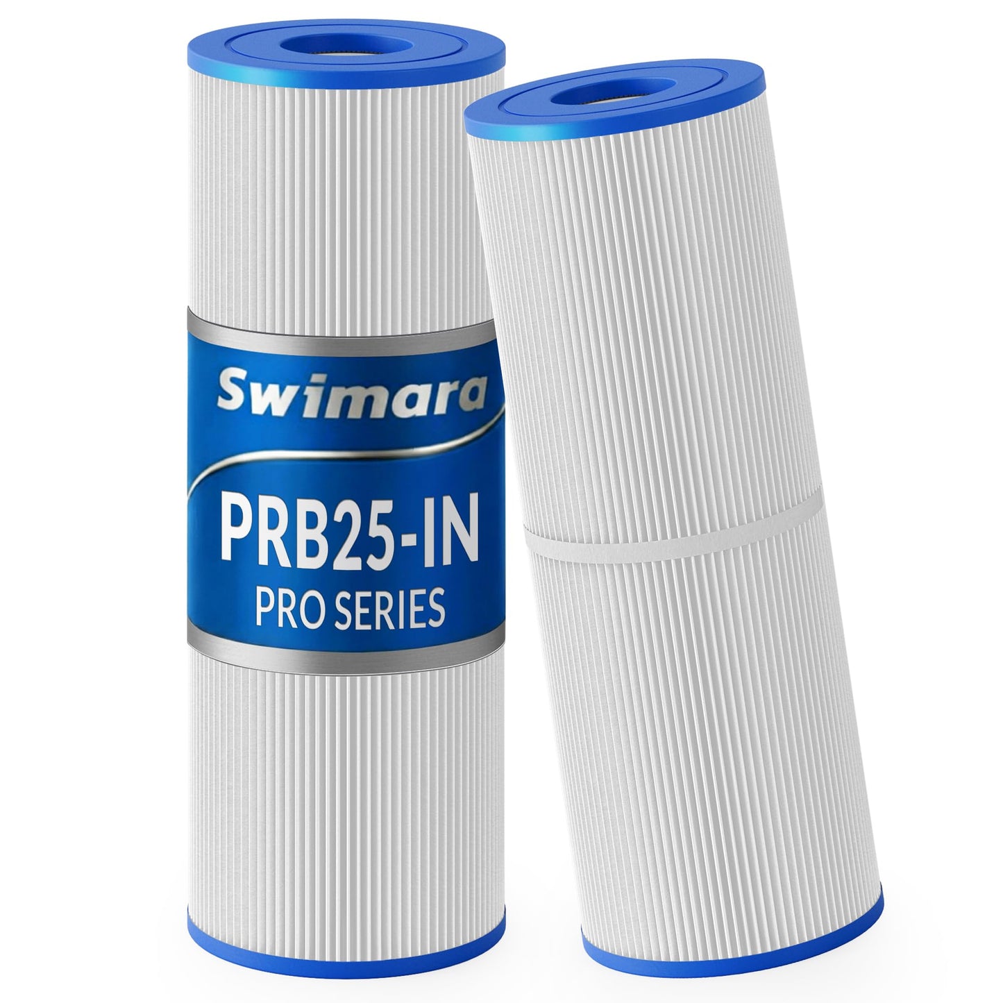 Swimara PRB25-IN Hot Tub Filter Replacement 2-Pack, 25 Sq.Ft Pleated Spa Filter Cartridge – Fits 5×13 Size Unicel C-4326, Filbur FC-2375, Guardian 413-106