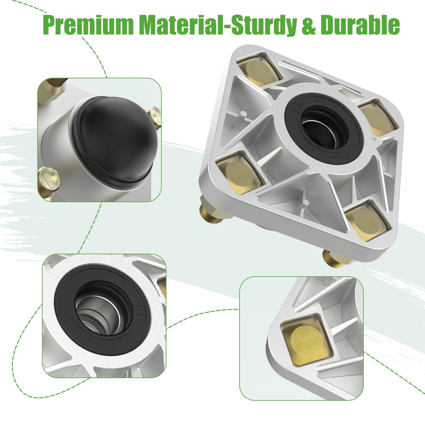 10L0L Golf Cart Front Wheel Hub Assembly for Yamaha G2 G8 G9 G14 G16 G19 G22 G29 Drive, Replaces JG5-WF511-10-00 JG5-WF511-00
