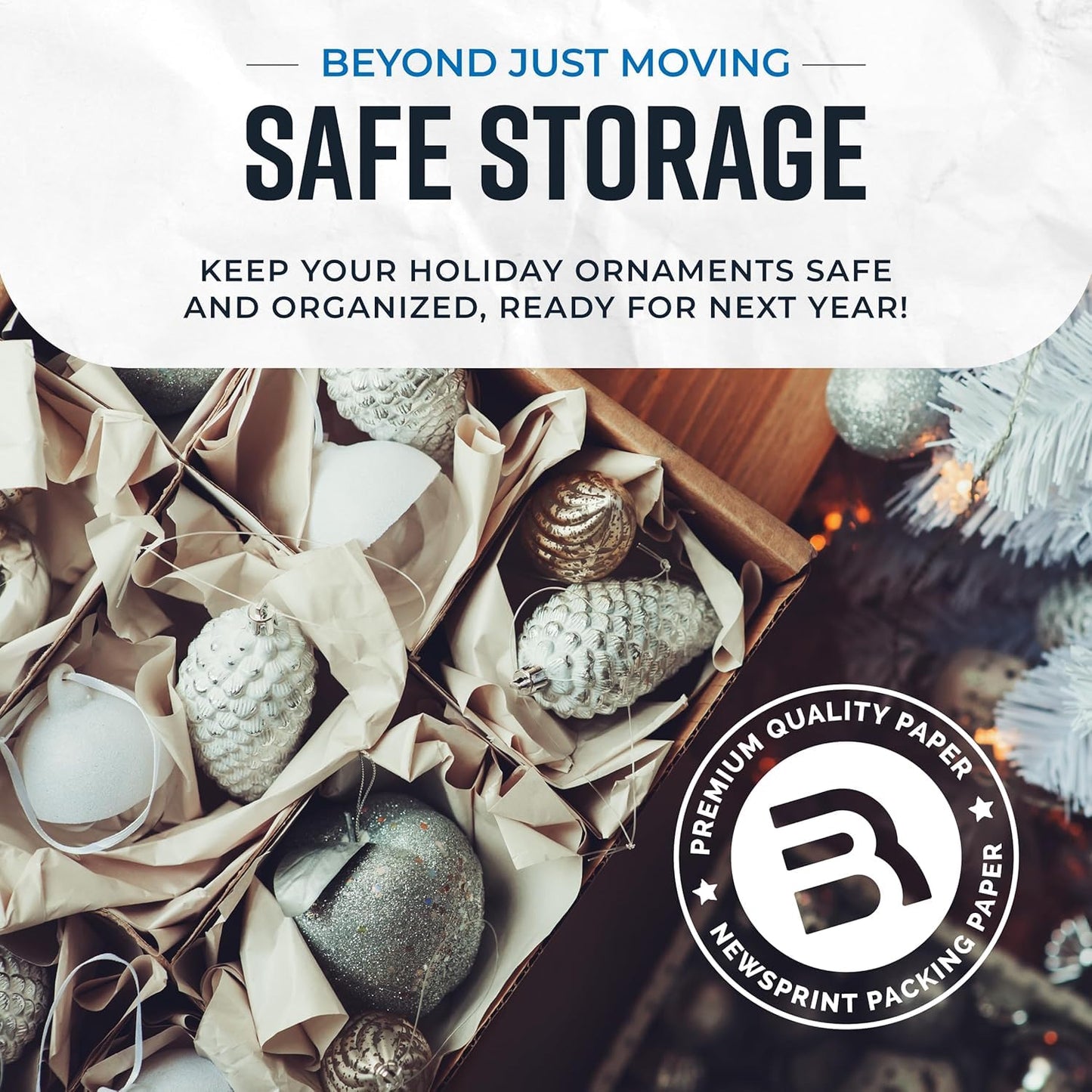 Bryco Goods Newsprint Packing Paper Sheets For Moving - 10lb - 320 Sheets of Newspaper Paper - Shipping Supplies - 27" x 17" - Wrapping and Protecting Fragile Items