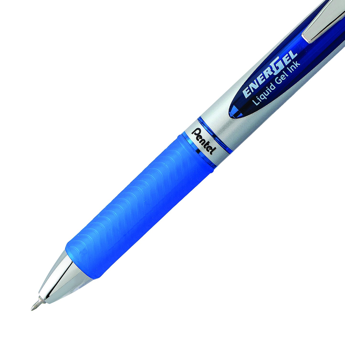 Pentel EnerGel Retractable Liquid Gel Rollerball Pen, Everyday Use, Office Supplies, School Supplies, 0.3mm Ultra-Fine Point, Blue Ink, BLN73-C, Box of 12