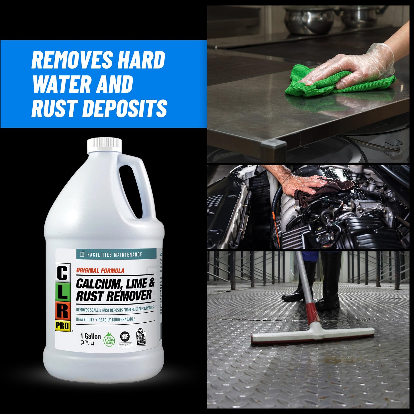 CLR Pro CL-4PRO Calcium, Lime and Rust Remover, 1 Gallon Bottle ( package may vary )