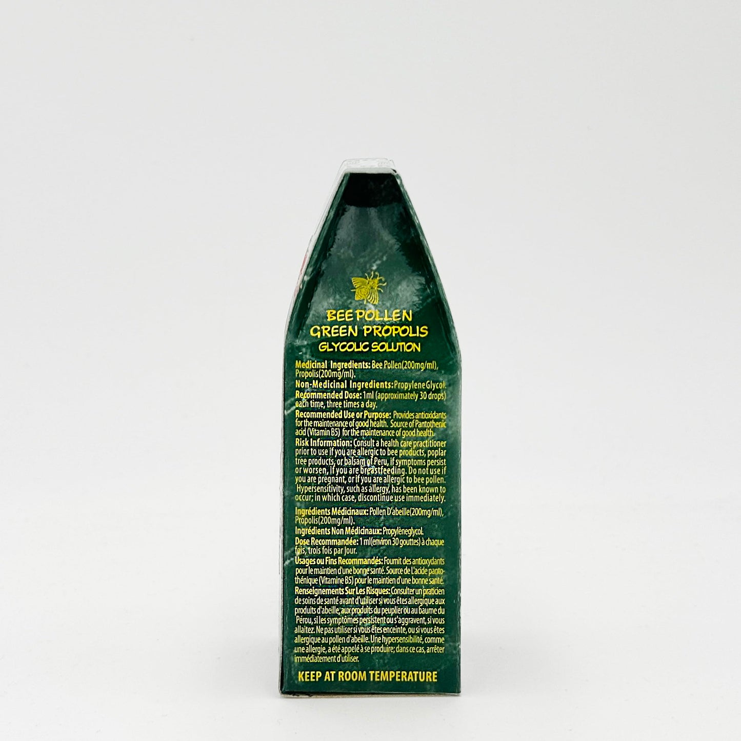 3 Bottles Apiario Silvestre Bee Pollen Green Bee Propolis Liquid Glycolic Extract -Non Alcoholic, Wax Free