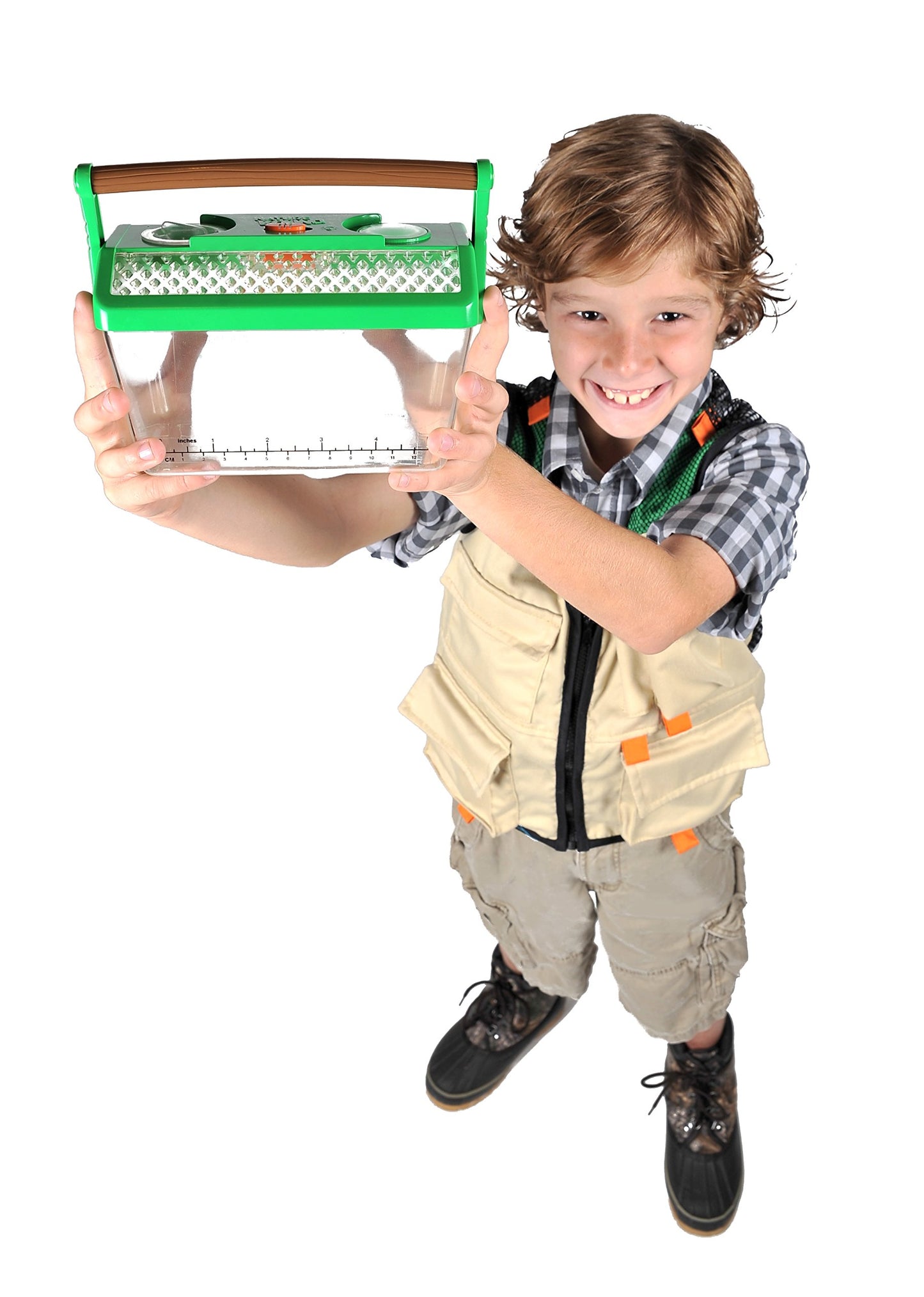 Nature Bound Bug Catcher Critter Barn Habitat for Indoor/Outdoor Insect Collecting with Light Kit, Green, Basic (NB501)