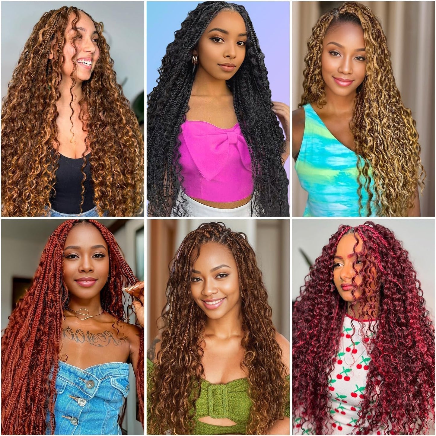Datanala Human Braiding Hair 22Inch Deep Wave Human Hair Bulk for Braiding 2 bundles/100g 100% Unprocessed Virgin Wet and Wavy Human Hair Extensions for Boho Braids(1B#, 22inch-100g)