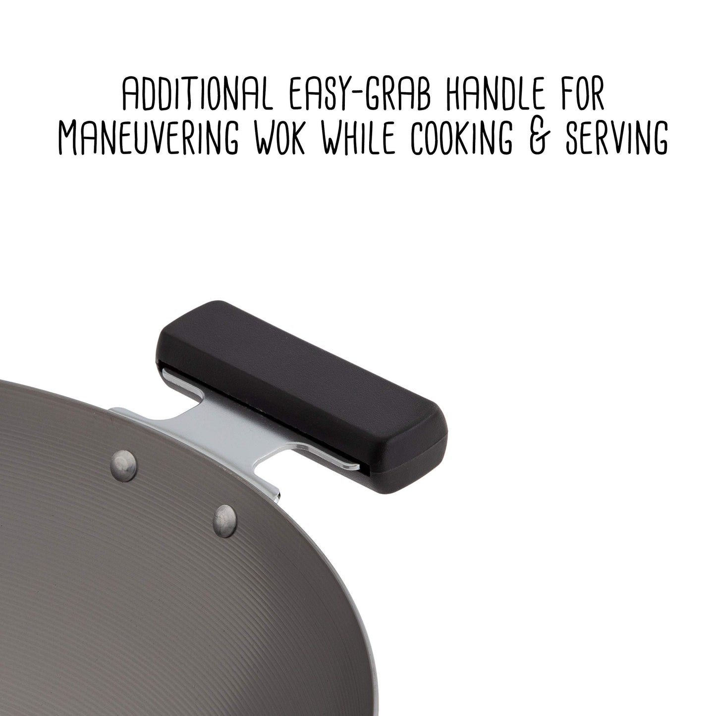 Joyce Chen Professional Series 14-Inch Carbon Steel Wok with Phenolic Handles