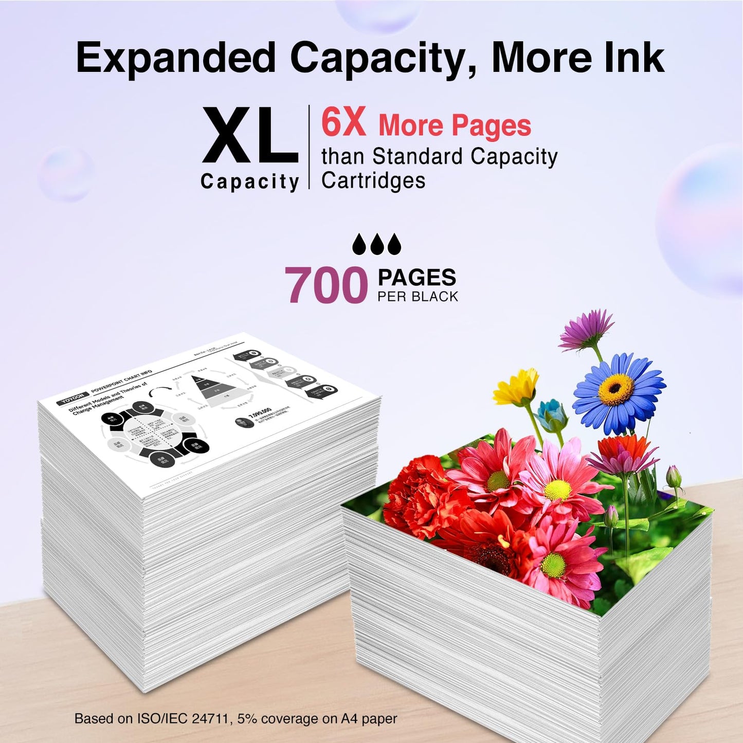 Cyloral 65XL Ink Cartridge Black for HP 65 Ink Cartridges for Envy 5055 5052 5058 Deskjet 3755 2655 3752 3720 3722 3723 3758 2652 2622 for HP 65 Black Ink for HP65 Ink Black 2 Pack Replacement