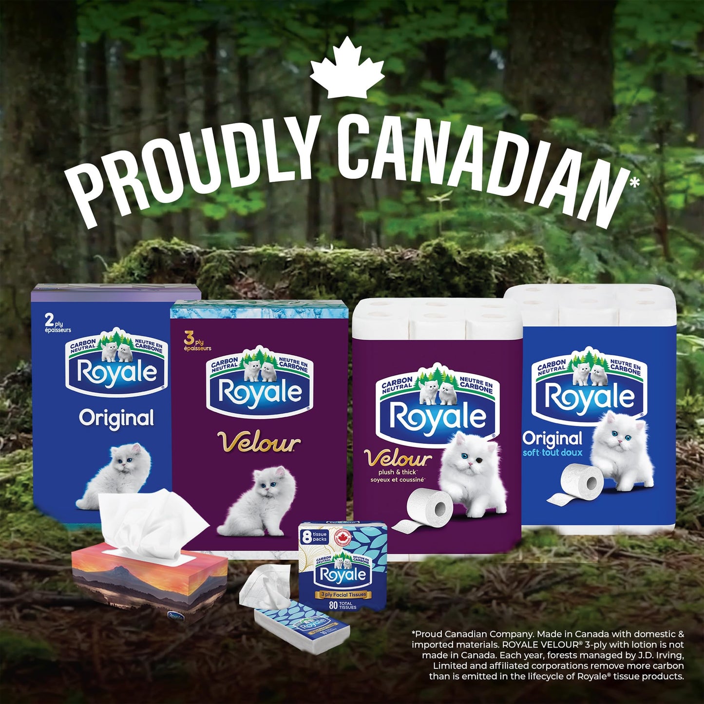 Royale 3 Ply Facial Tissues, Bigger Stronger & Softer Sheets, 18 Boxes, 50 Tissues Per Box