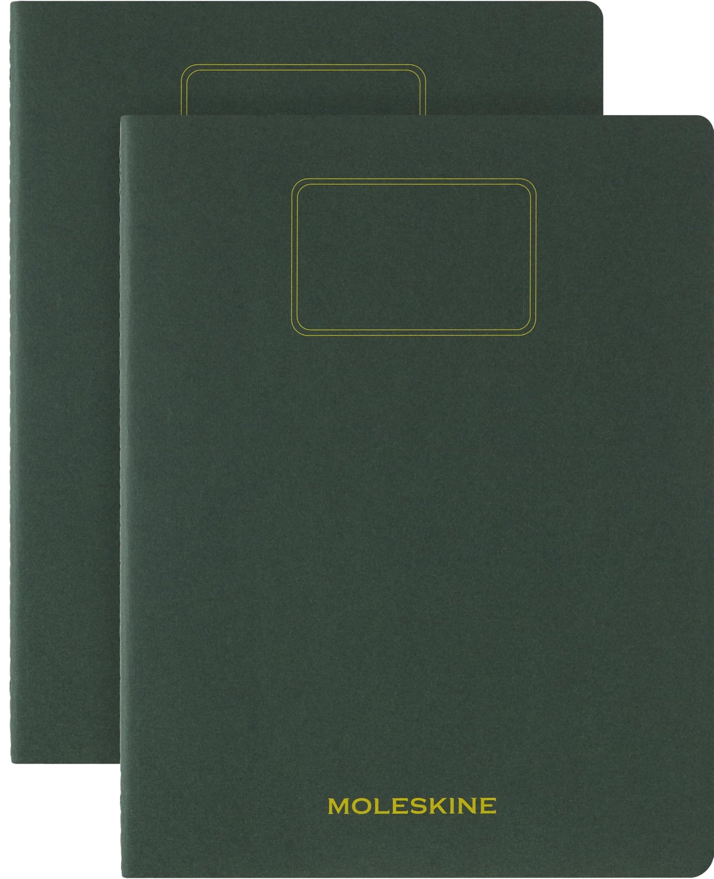 Moleskine Student Cahier Journals (Set of 2), Soft Cover, Plain, XXL (8.5" x 11"), Myrtle Green, 120 Page