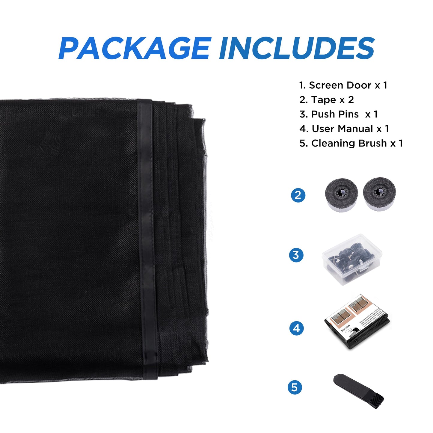 HBlife Garage Screen Doors for 1 Car Garage, 8x7FT Fiberglass Magnetic Garage Door Screen, Hands Free Retractable Garage Net Screen Door Mesh with 6 Roll Up Starps and 26 Magnets for Patio, Gym, Porch