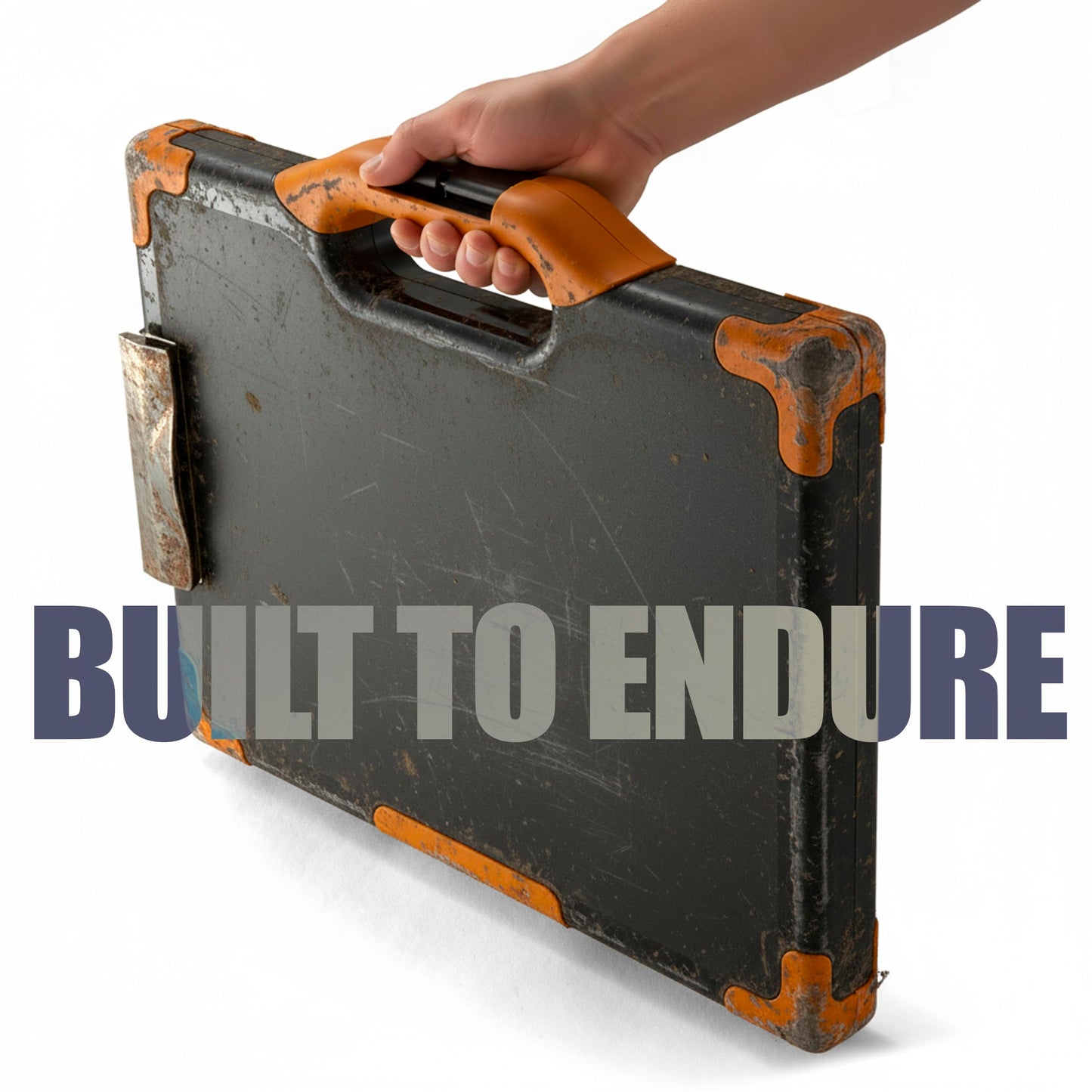 Officemate Carryall Clipboard Storage Box, Letter/Legal Size, Black and Orange (83326)