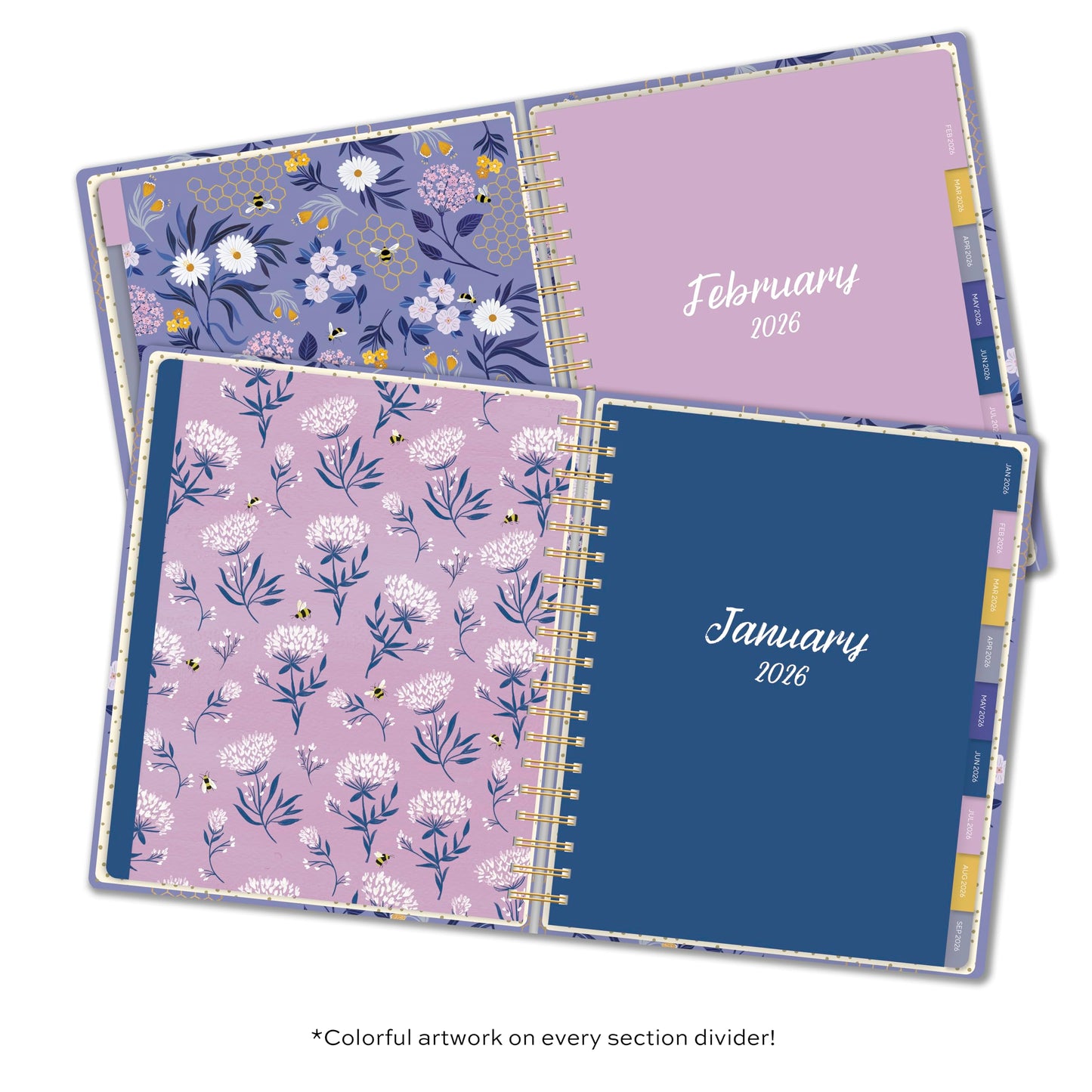 High Note 2026 Monthly Planner, Hardcover, Weekly & Monthly Calendar Book, 2026, 9" x 10", Garden Bee Planner with Notes, Lists & Reference Pages + Sticker Sheet