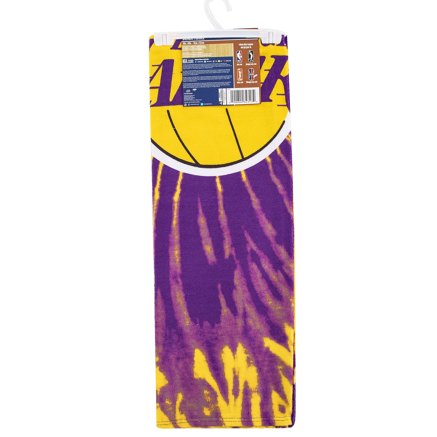 The Northwest Company 1NBA/72006/0013/RET: 30X60 Beach Towel Psychedelic - Lakers